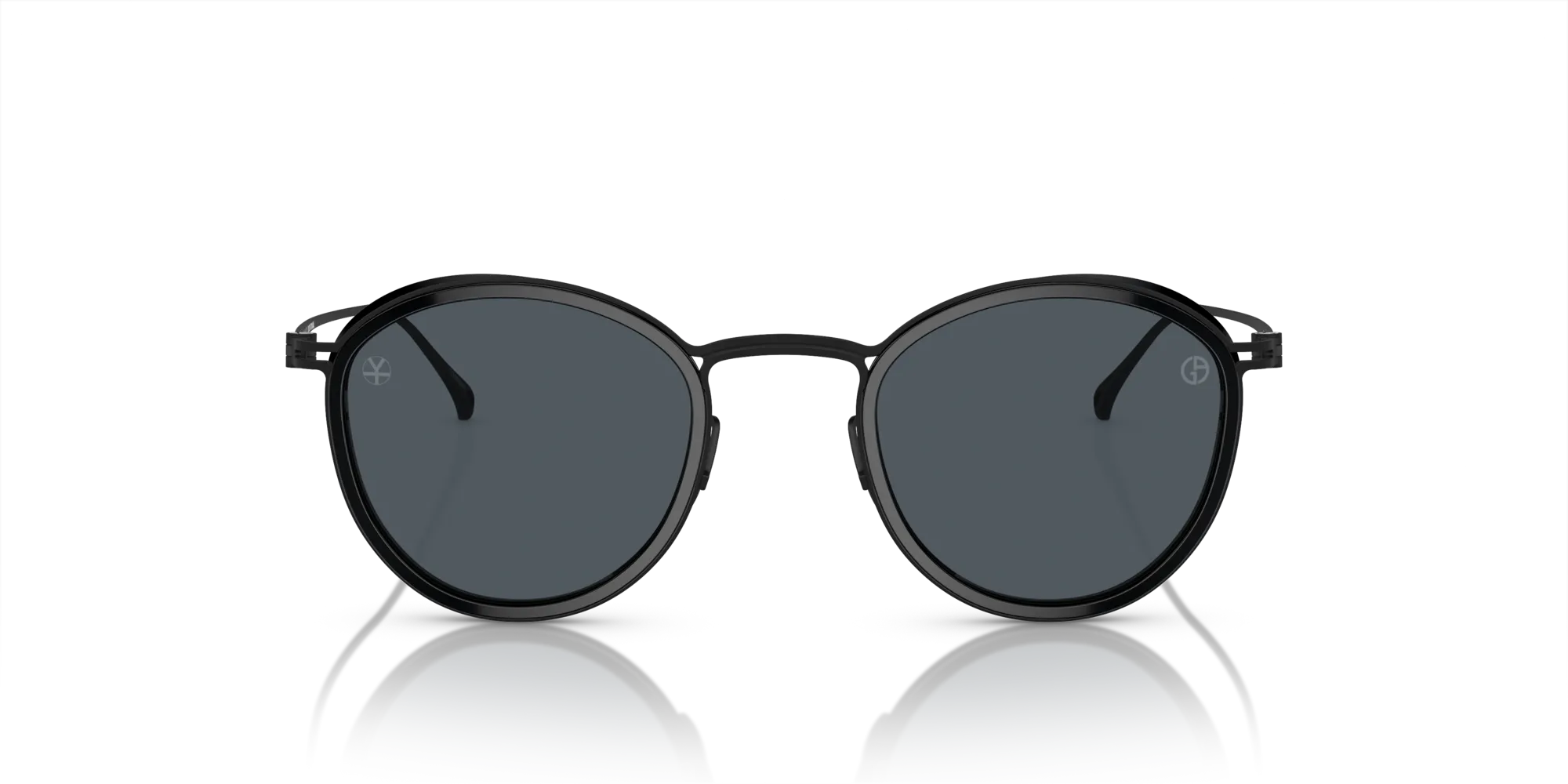 Giorgio Armani AR6148T 327787 Occhiali da sole Titanio Nero Grigio Pantos Normale - immagine 3