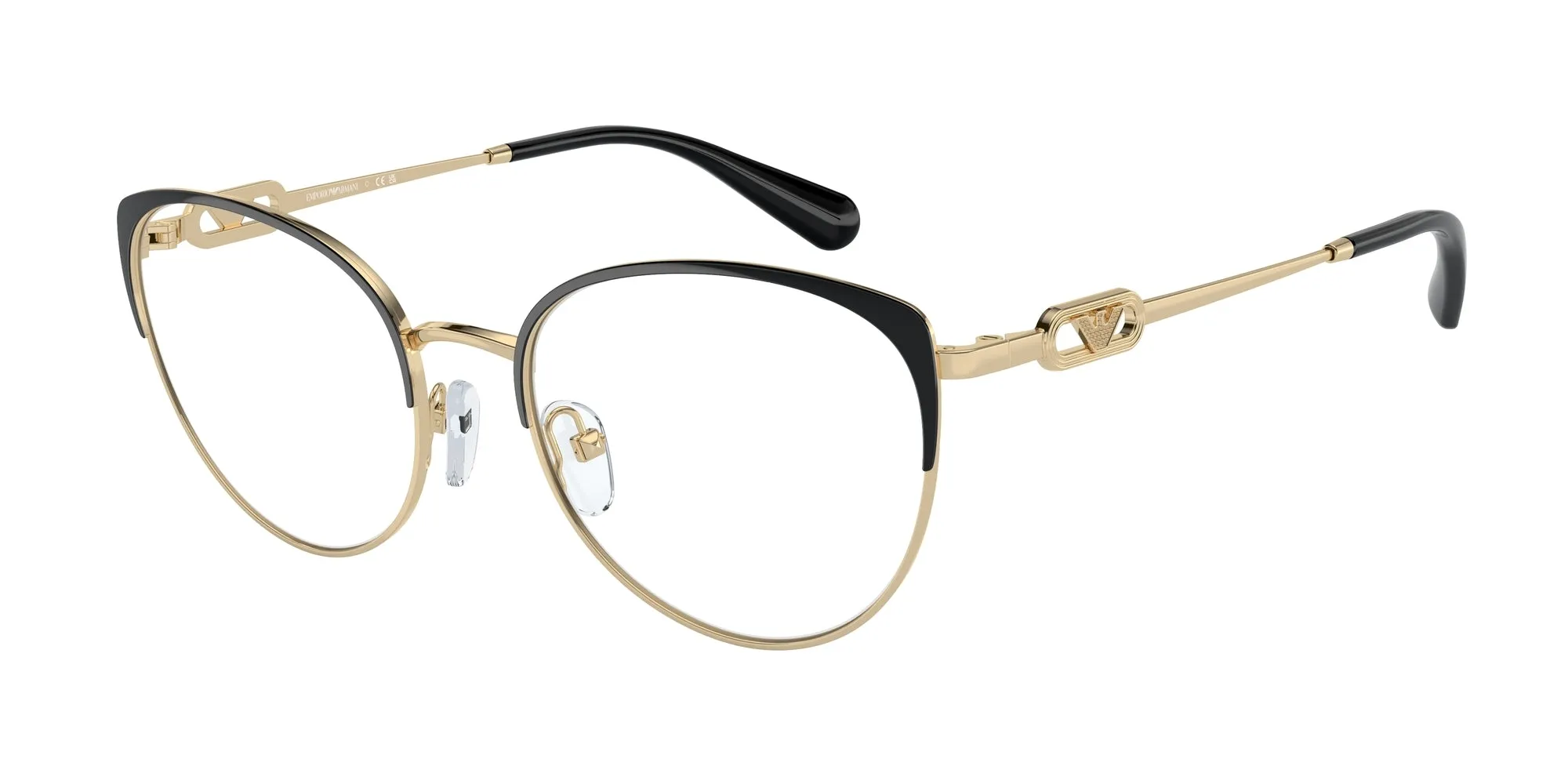 Emporio Armani EA1150 3014 Montature da vista Metallo Oro Cat Eye Normale - immagine 1