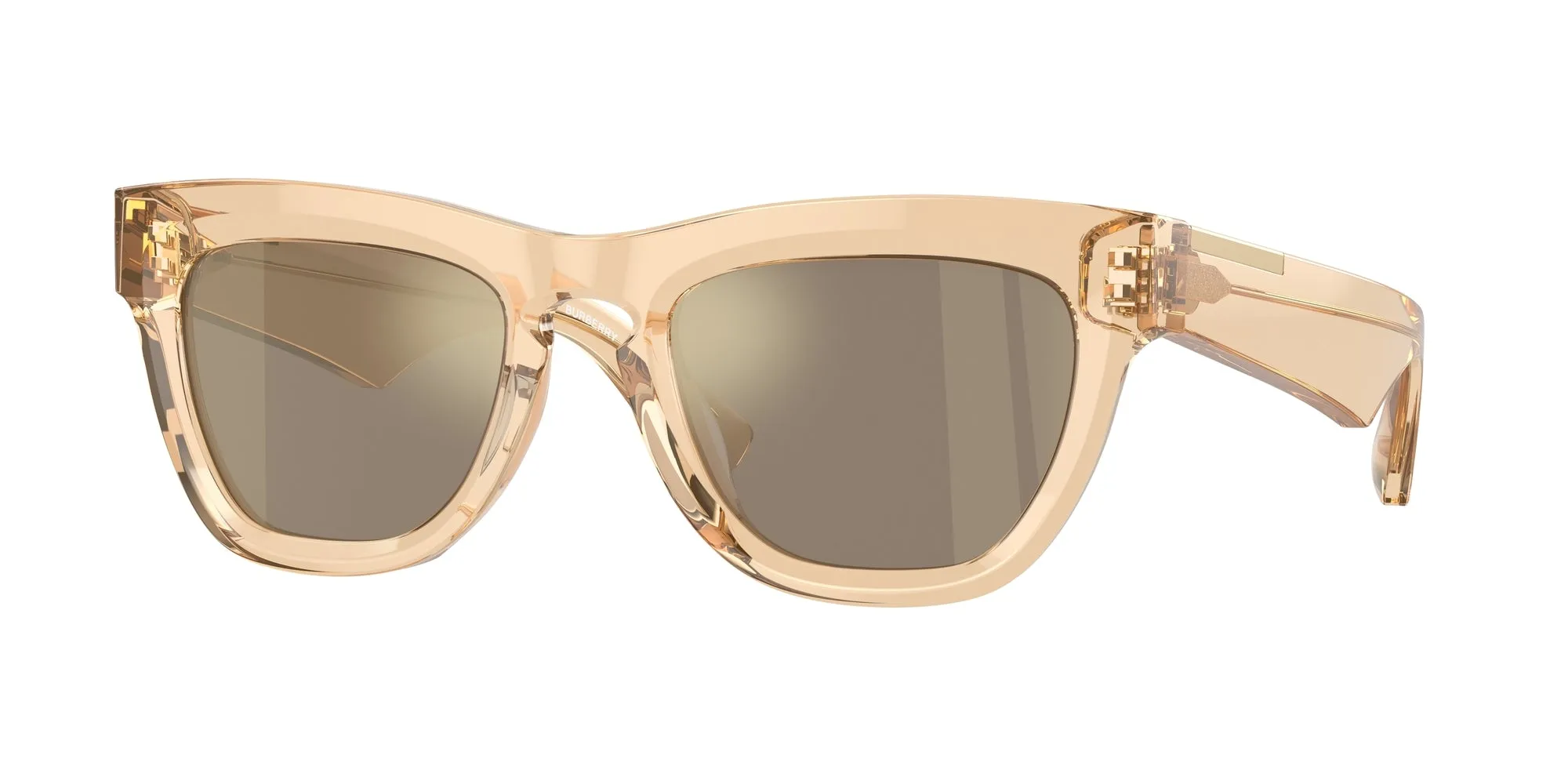 Burberry BE4415U 40635A Occhiali da sole Acetato Marrone Marrone Squadrata Specchiate Specchiato - immagine 1