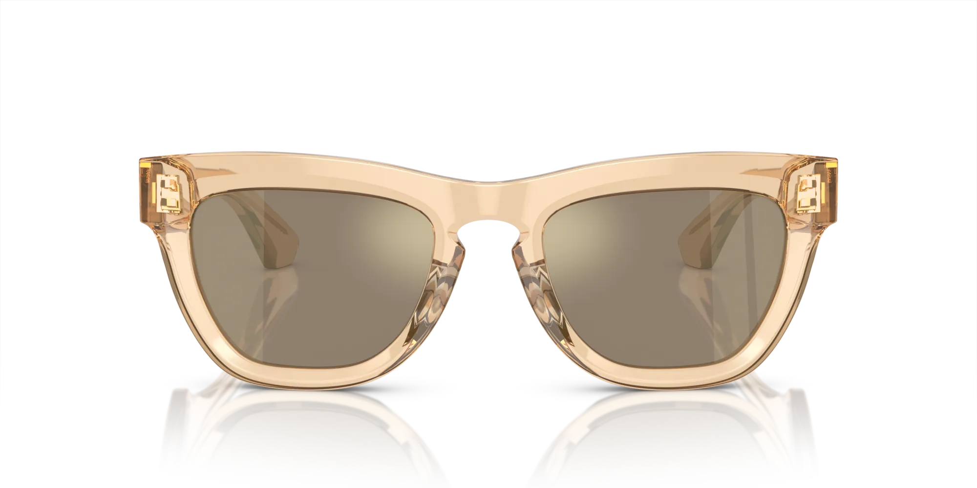Burberry BE4415U 40635A Occhiali da sole Acetato Marrone Marrone Squadrata Specchiate Specchiato - immagine 3