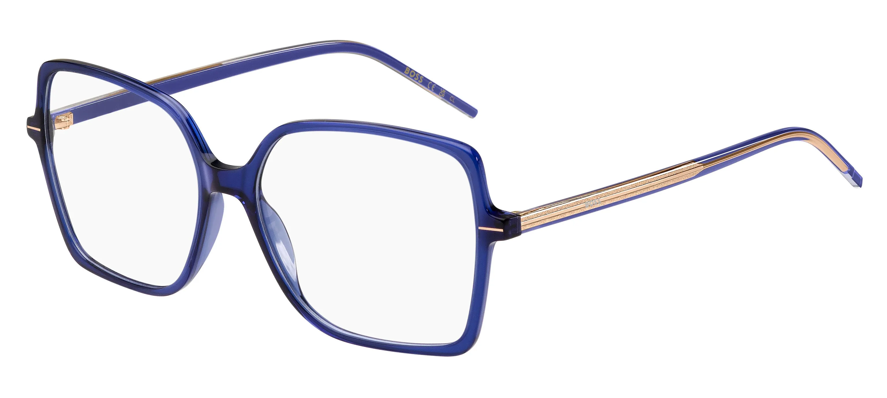 Hugo Boss BOSS 1587 B3V Montature da vista Acetato Viola Squadrata - immagine 1