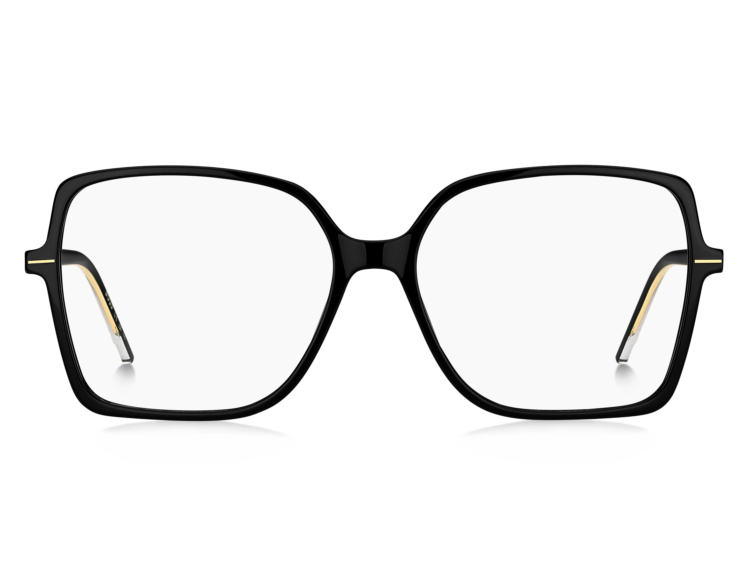 Hugo Boss BOSS 1587 7C5 Montature da vista Acetato Nero/Cristallo Squadrata - immagine 2
