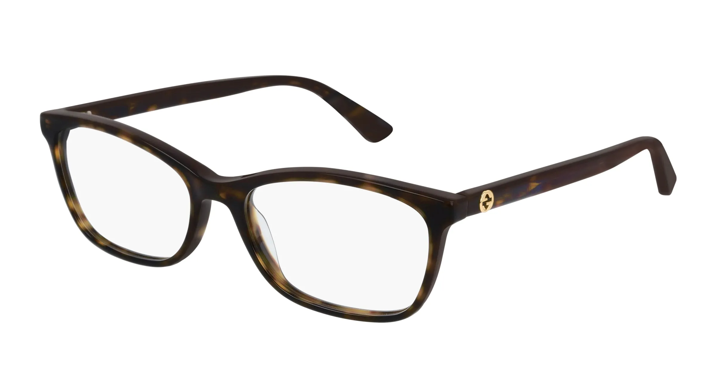 Gucci GG0613O 002 Montature da vista Acetato Havana Squadrata - immagine 1