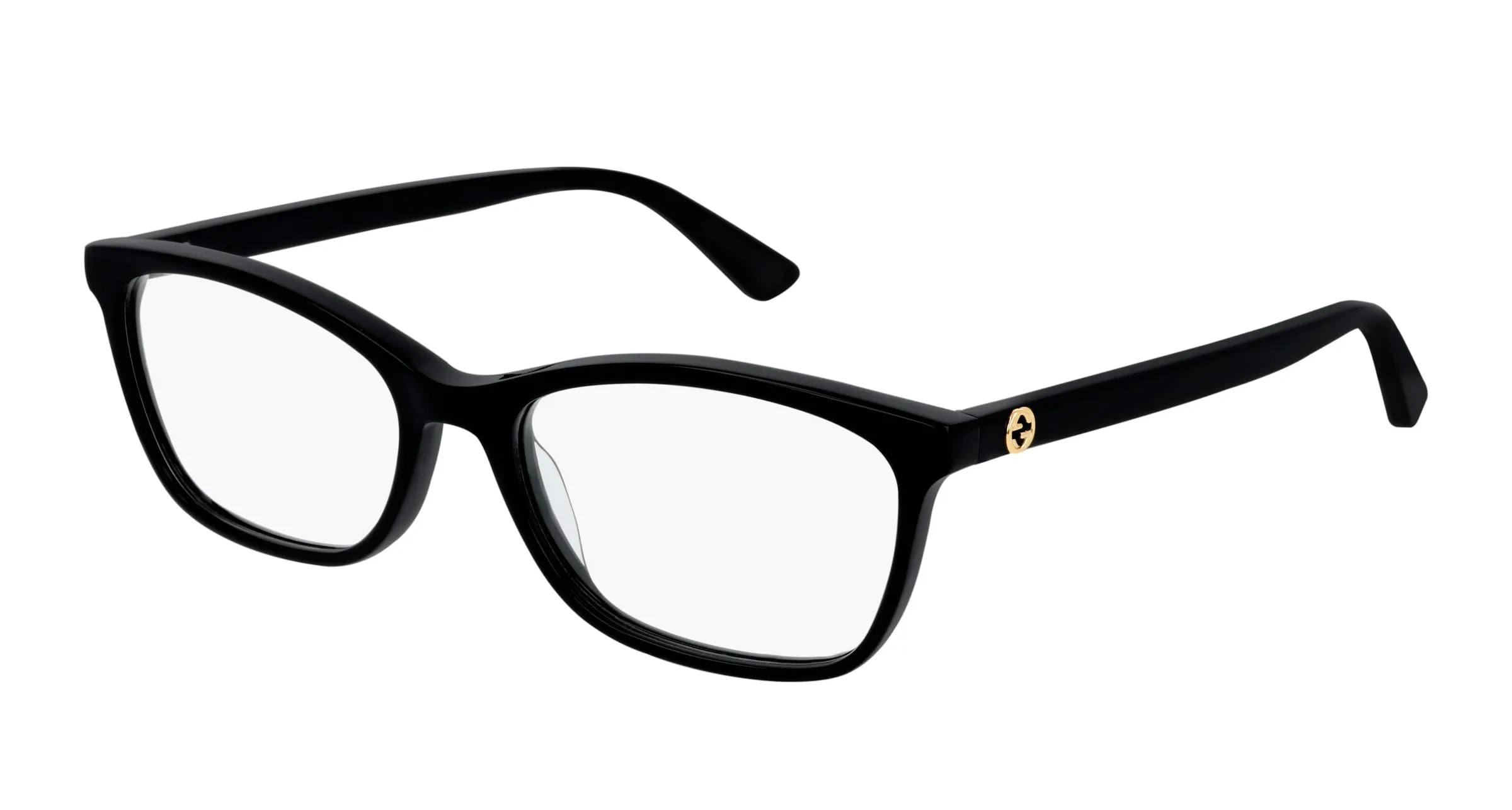 Gucci GG0613O 001 Montature da vista Acetato Nero Squadrata - immagine 1