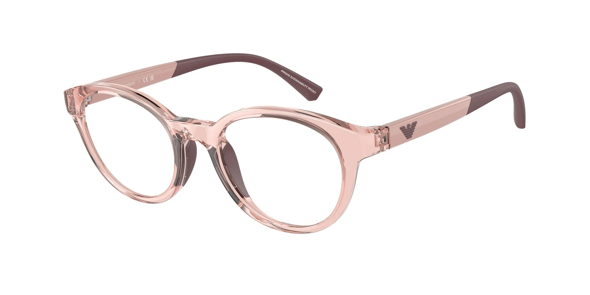 Emporio Armani EK3205 5544 Montature da vista Iniettato Rosa Pantos Normale - immagine 1