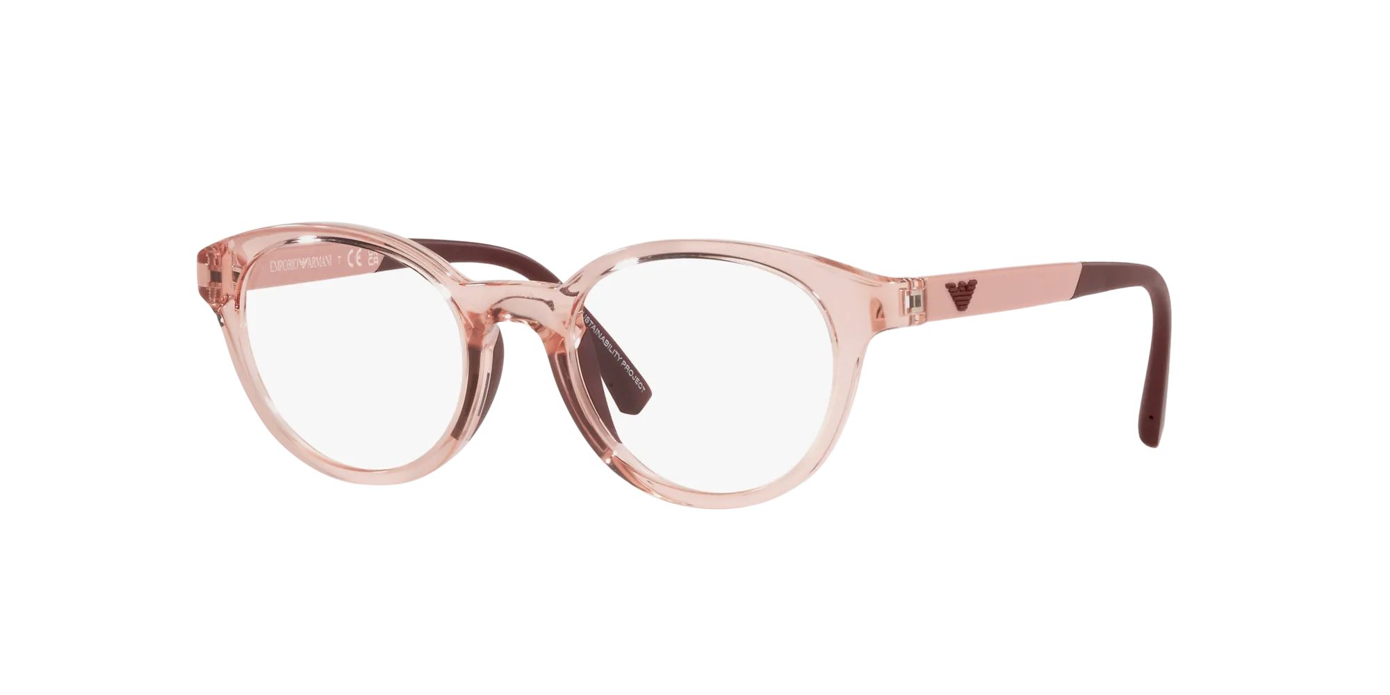Emporio Armani EK3205 5544 Montature da vista Iniettato Rosa Pantos Normale - immagine 3