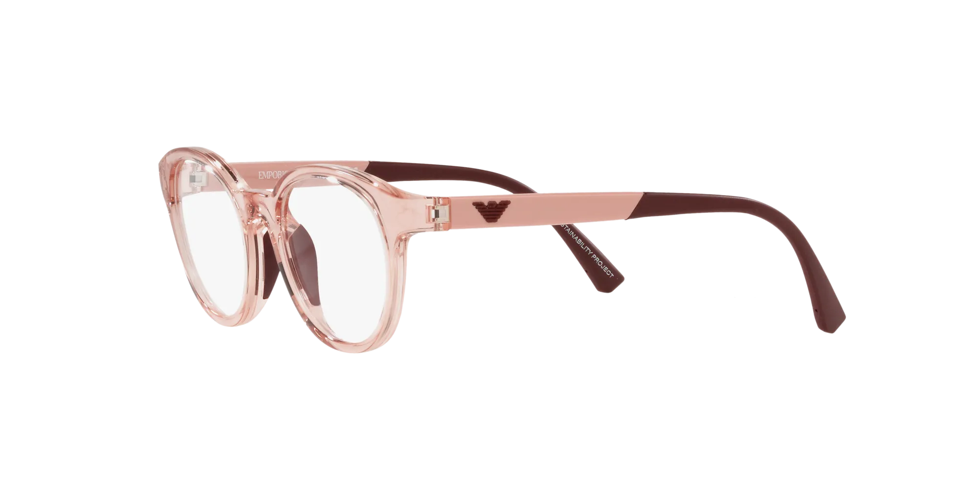 Emporio Armani EK3205 5544 Montature da vista Iniettato Rosa Pantos Normale - immagine 4