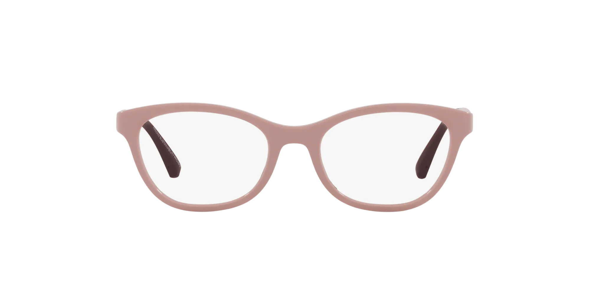 Emporio Armani EK3204 5086 Montature da vista Iniettato Rosa Trasparente Cat Eye Normale - immagine 2