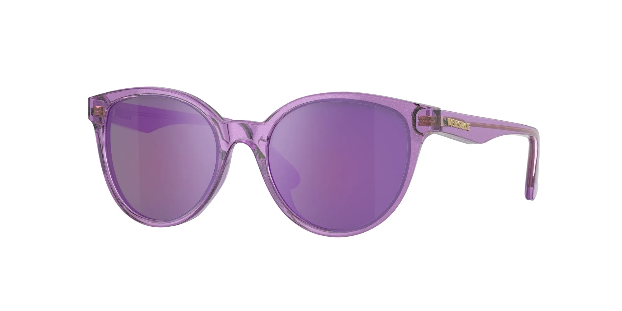 Versace VK4427U 53734V Occhiali da sole Acetato Viola Grigio Pantos Specchiate Specchiato - immagine 1