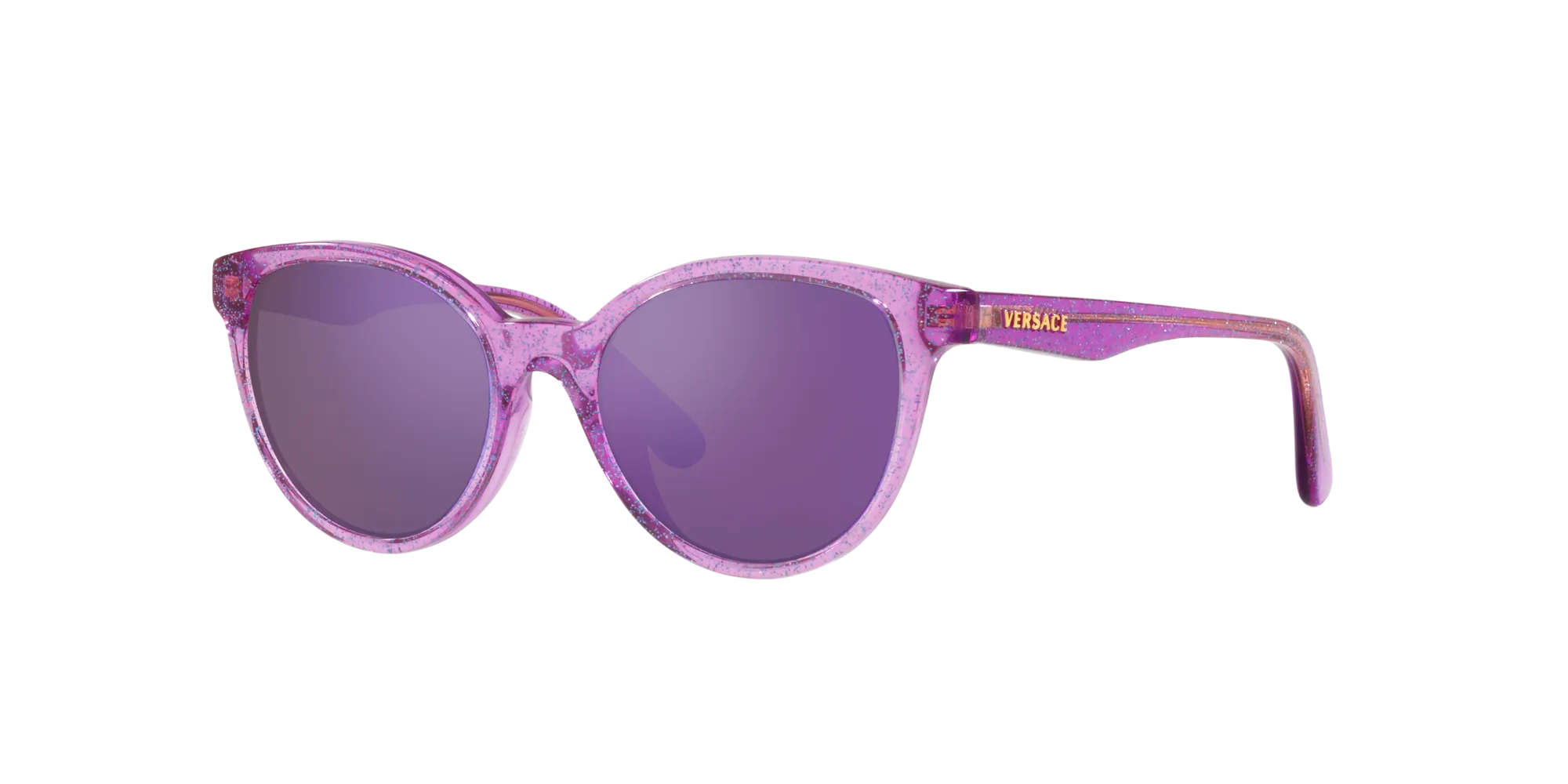 Versace VK4427U 53734V Occhiali da sole Acetato Viola Grigio Pantos Specchiate Specchiato - immagine 3