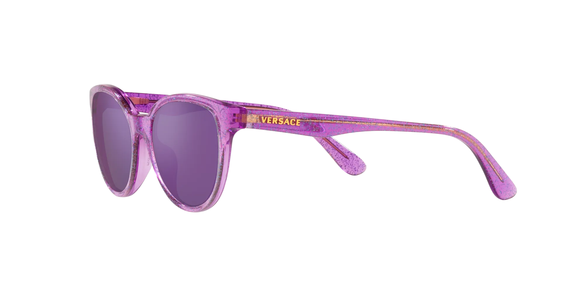 Versace VK4427U 53734V Occhiali da sole Acetato Viola Grigio Pantos Specchiate Specchiato - immagine 4