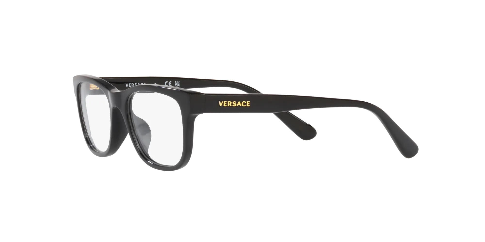 Versace VK3325U GB1 Montature da vista bambino Acetato Nero Trasparente Pillow Normale - immagine 4