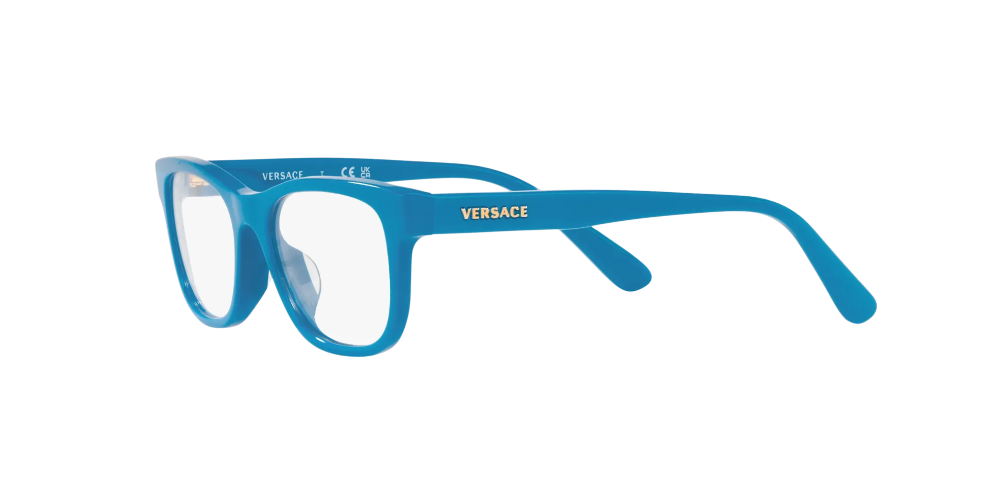 Versace VK3325U 5379 Montature da vista bambino Acetato Blu Trasparente Pillow Normale - immagine 4