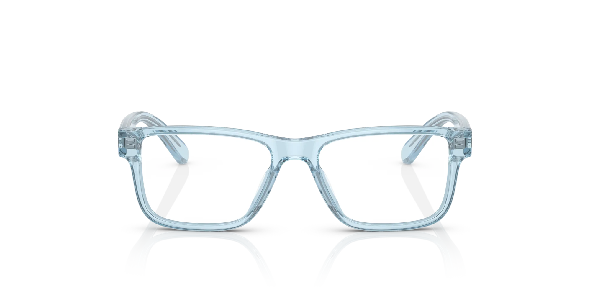 Versace VK3324U 5378 Montature da vista bambino Acetato Blu Trasparente Squadrata Normale - immagine 3