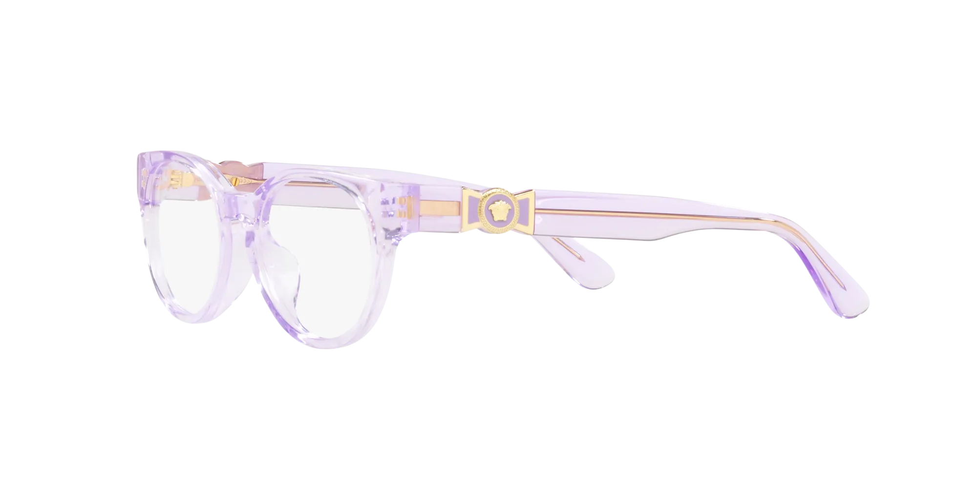 Versace VK3323U 5372 Montature da vista Acetato Rosa Rotonda Normale - immagine 4