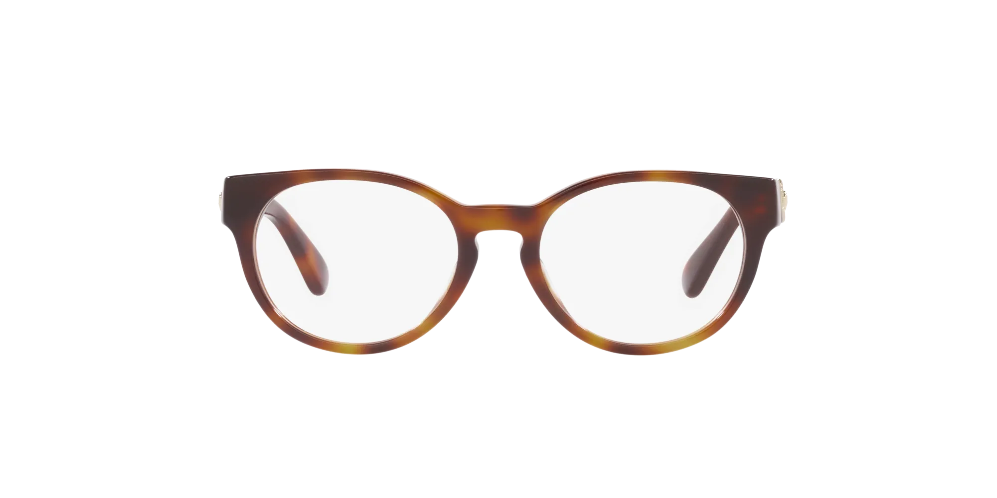 Versace VK3323U 5217 Montature da vista Acetato Tartaruga Trasparente Rotonda Normale - immagine 2