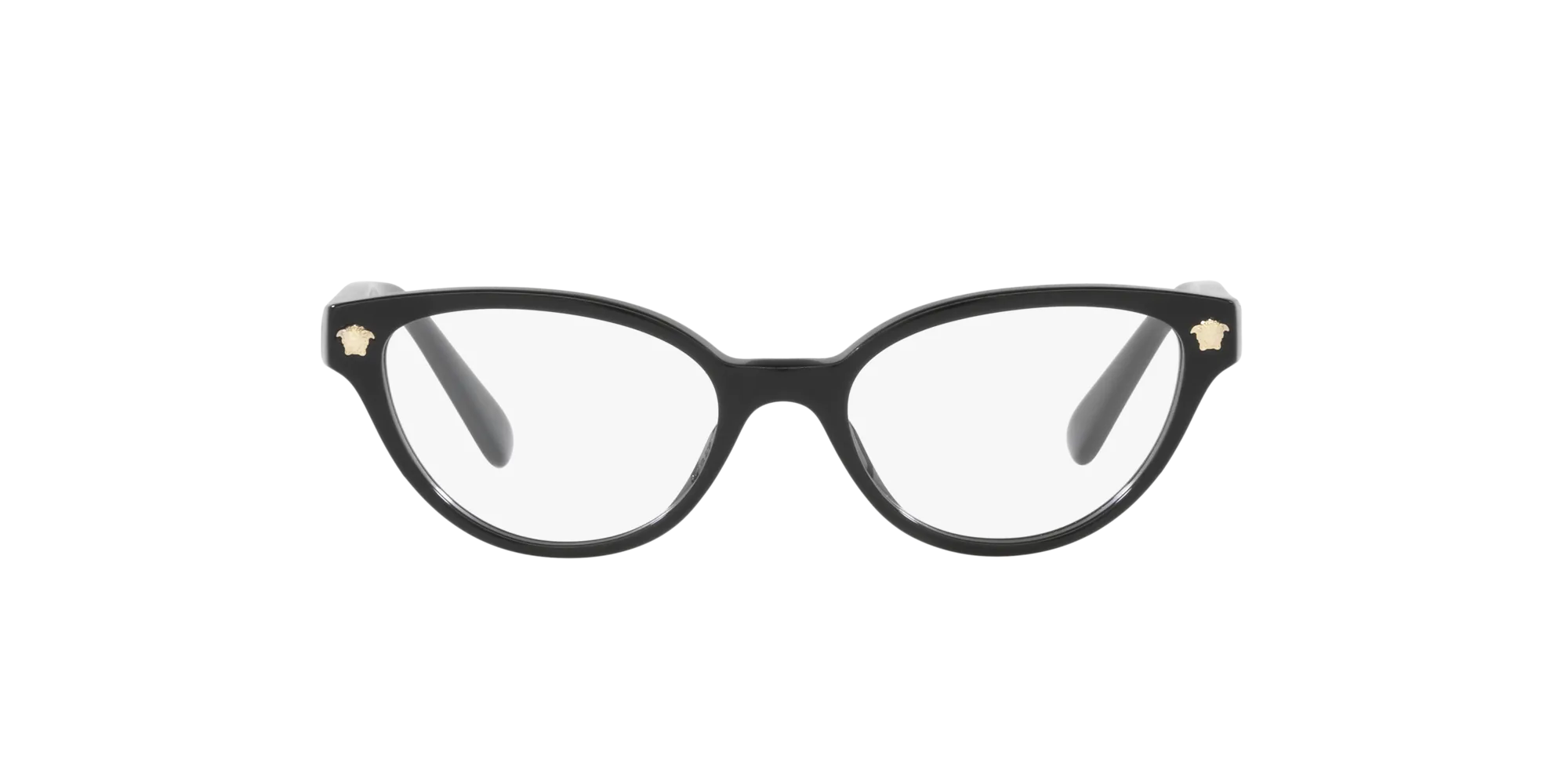 Versace VK3322U GB1 Montature da vista bambino Acetato Nero Trasparente Cat Eye Normale - immagine 2