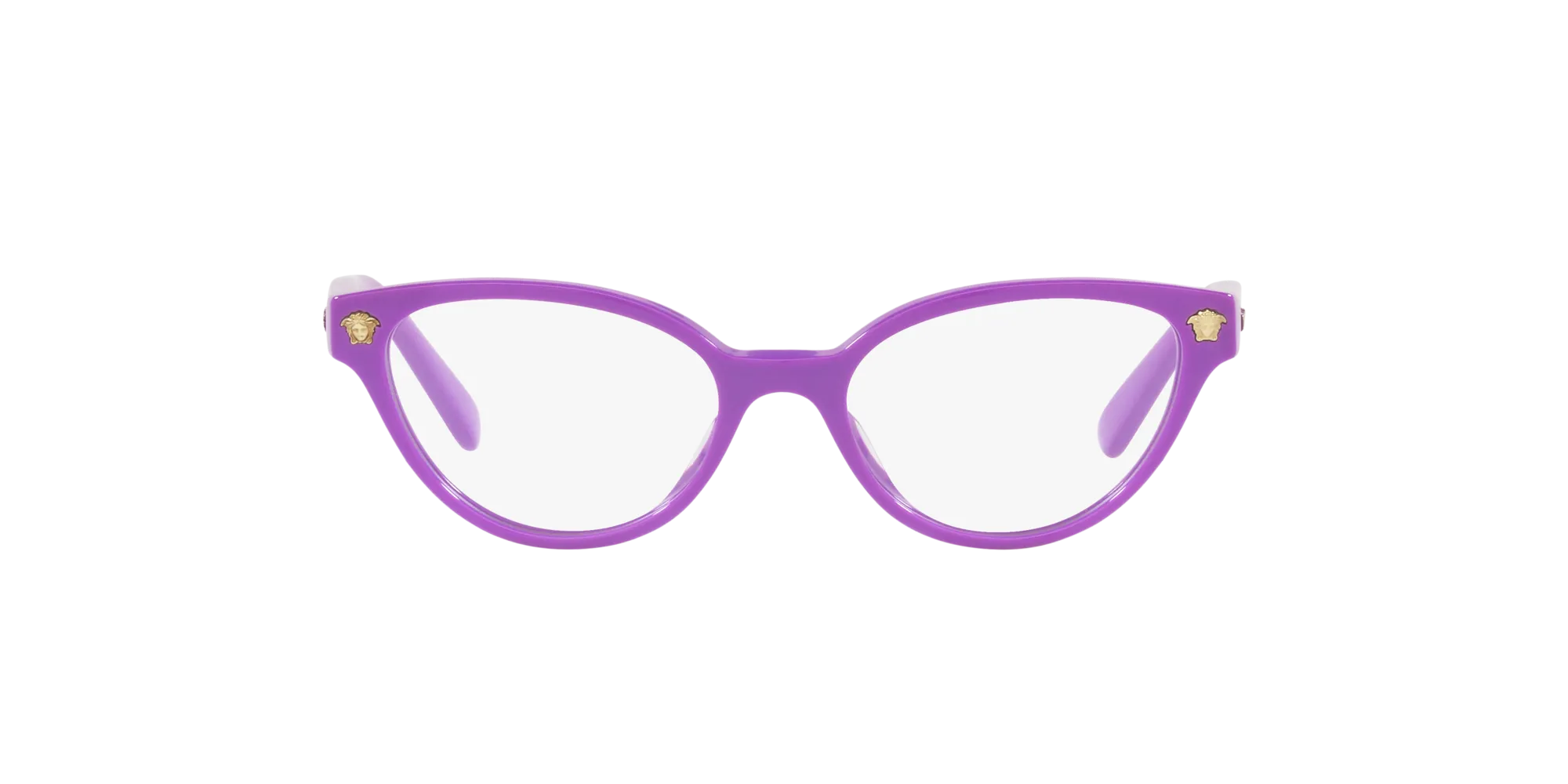 Versace VK3322U 5377 Montature da vista bambino Acetato Viola Trasparente Cat Eye Normale - immagine 2