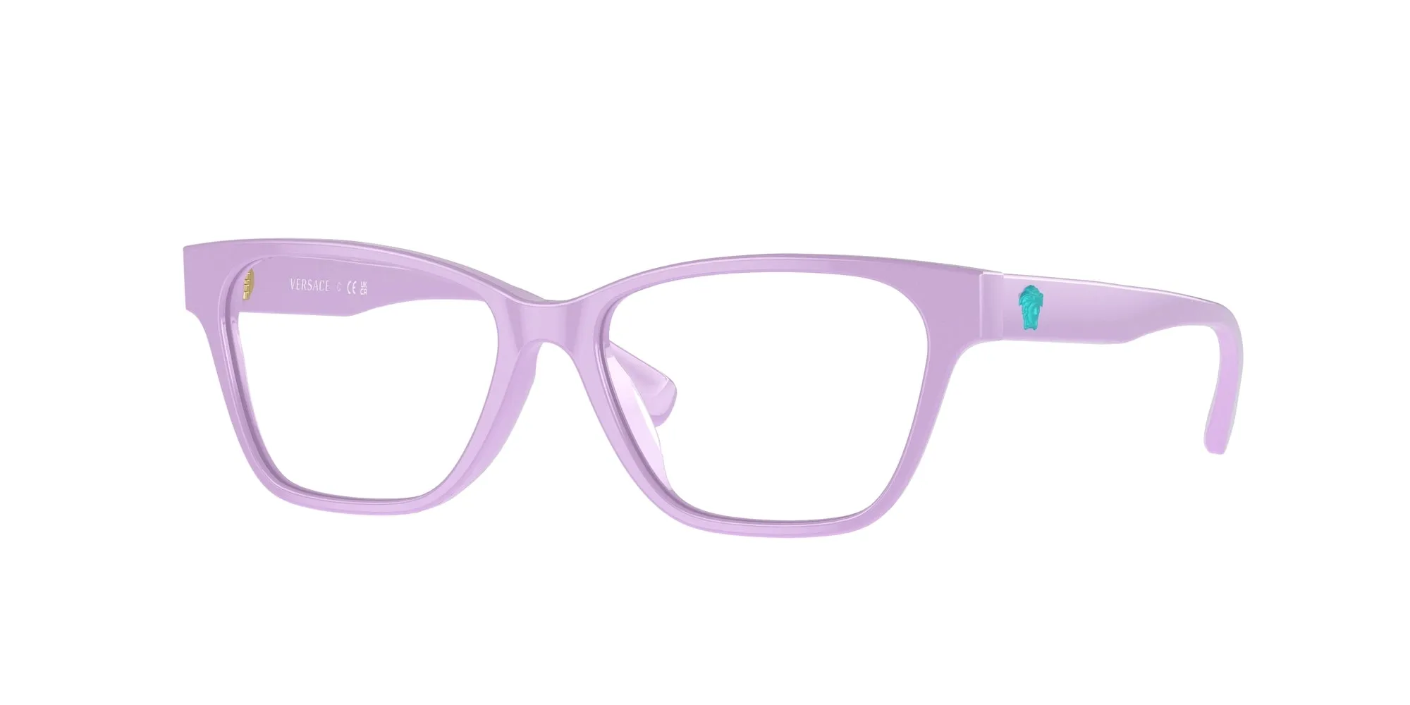 Versace VK3003U 5400 Montature da vista bambino Acetato Viola Trasparente Squadrata Normale - immagine 1