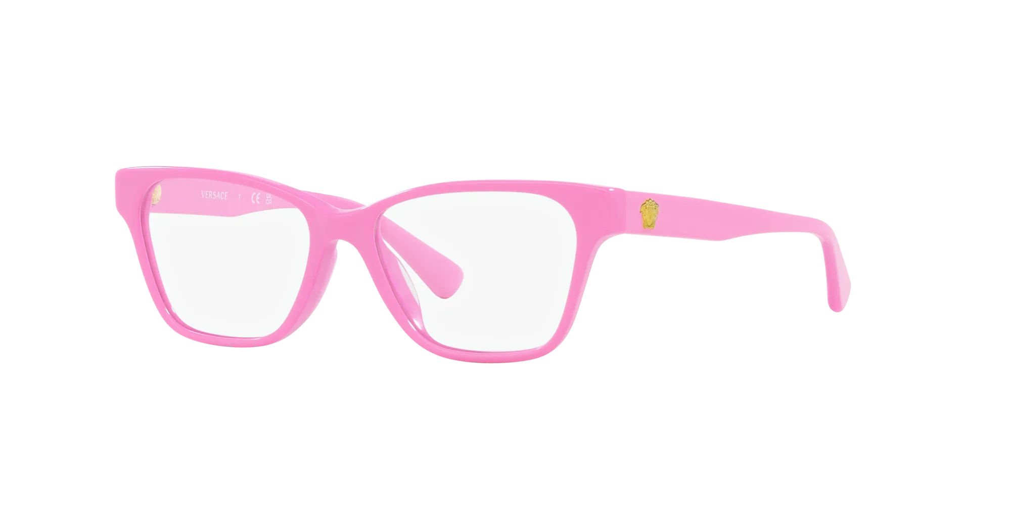 Versace VK3003U 5399 Montature da vista Acetato Rosa Trasparente Squadrata Normale - immagine 3