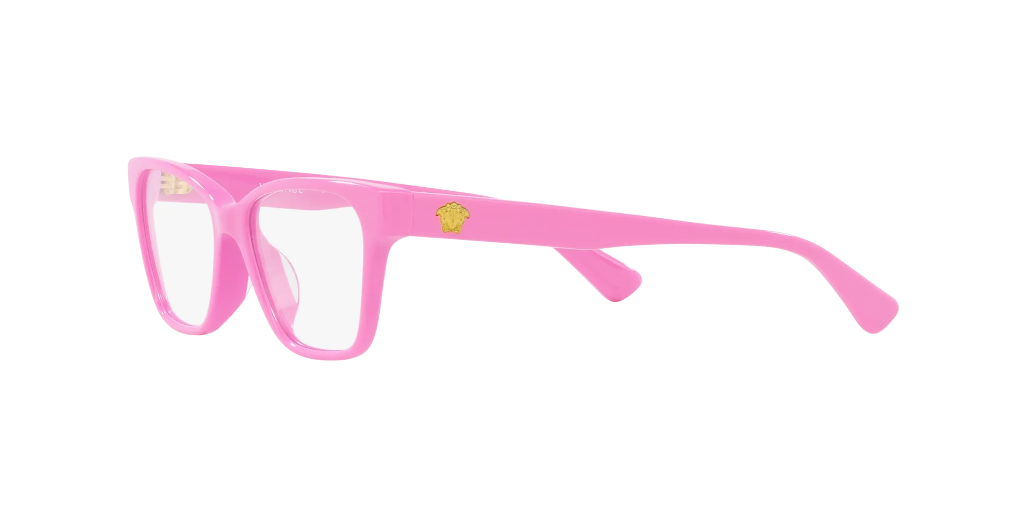 Versace VK3003U 5399 Montature da vista Acetato Rosa Trasparente Squadrata Normale - immagine 4