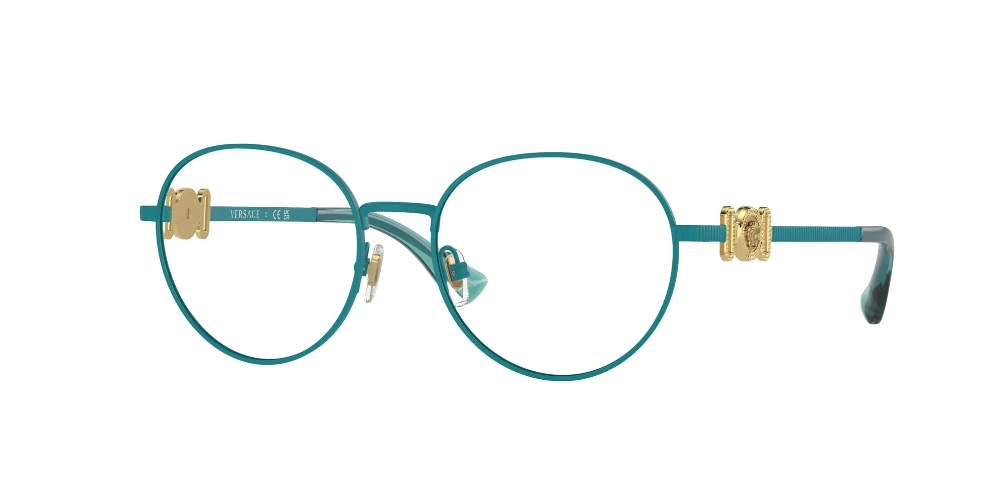 Versace VK1002 1498 Montature da vista bambino Metallo Blu Pantos Normale - immagine 1