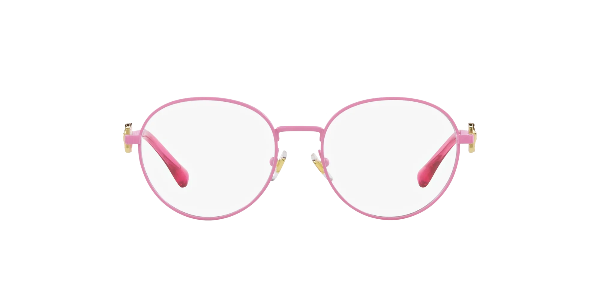 Versace VK1002 1496 Montature da vista bambino Metallo Rosa Trasparente Pantos Normale - immagine 2