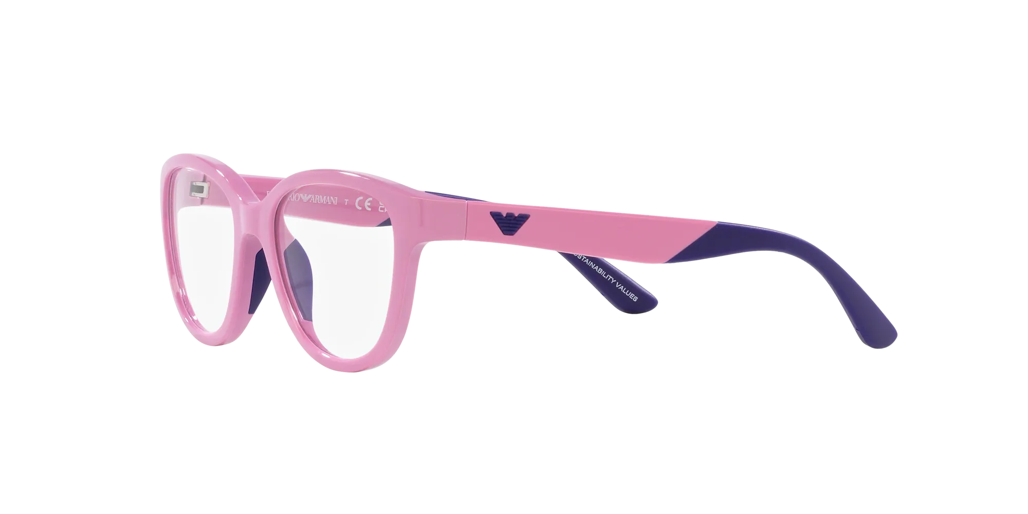 Emporio Armani EK3002 6016 Montature da vista Iniettato Viola Cat Eye Normale - immagine 4