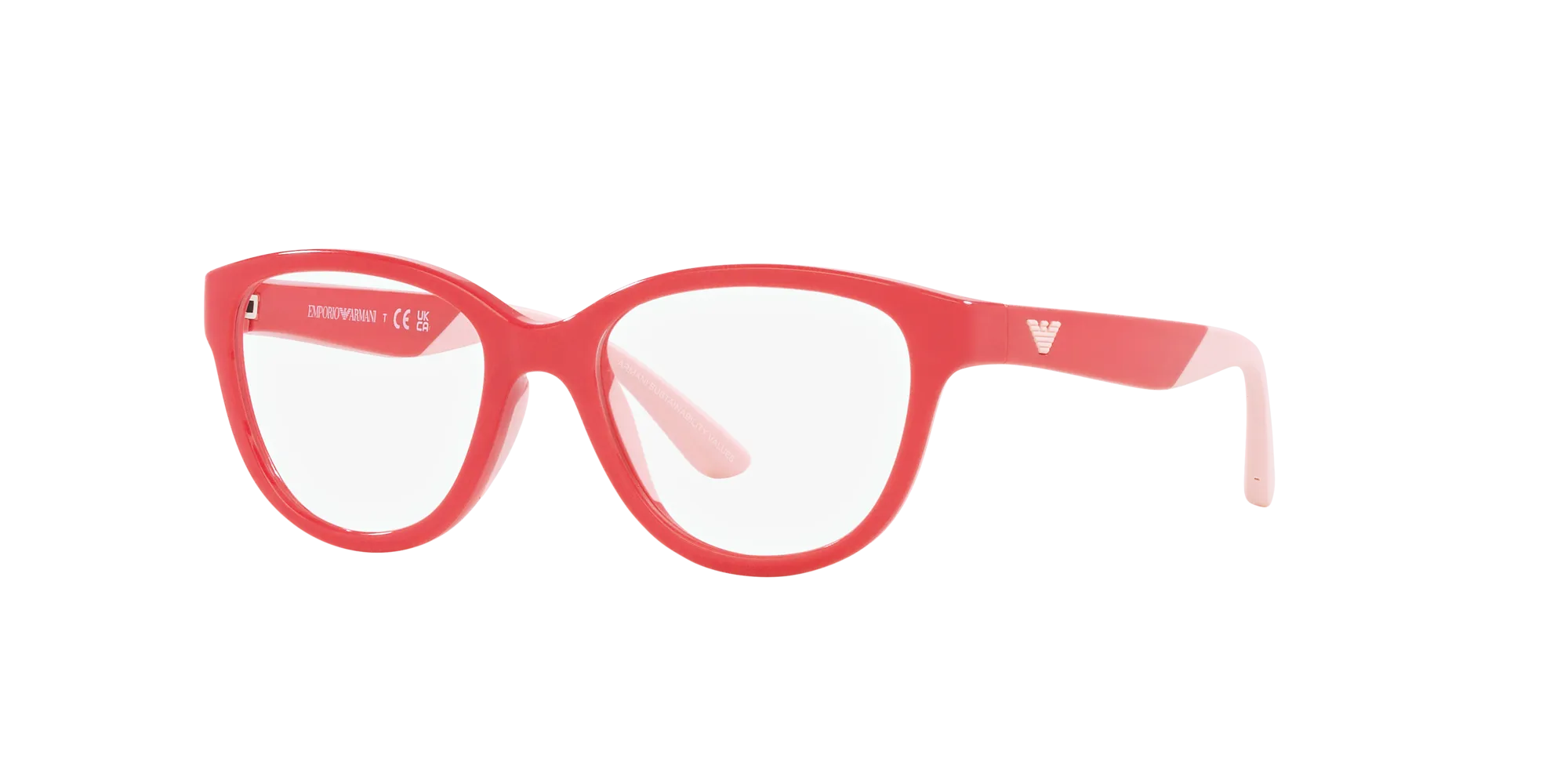 Emporio Armani EK3002 5380 Montature da vista Iniettato Rosa Cat Eye Normale - immagine 3