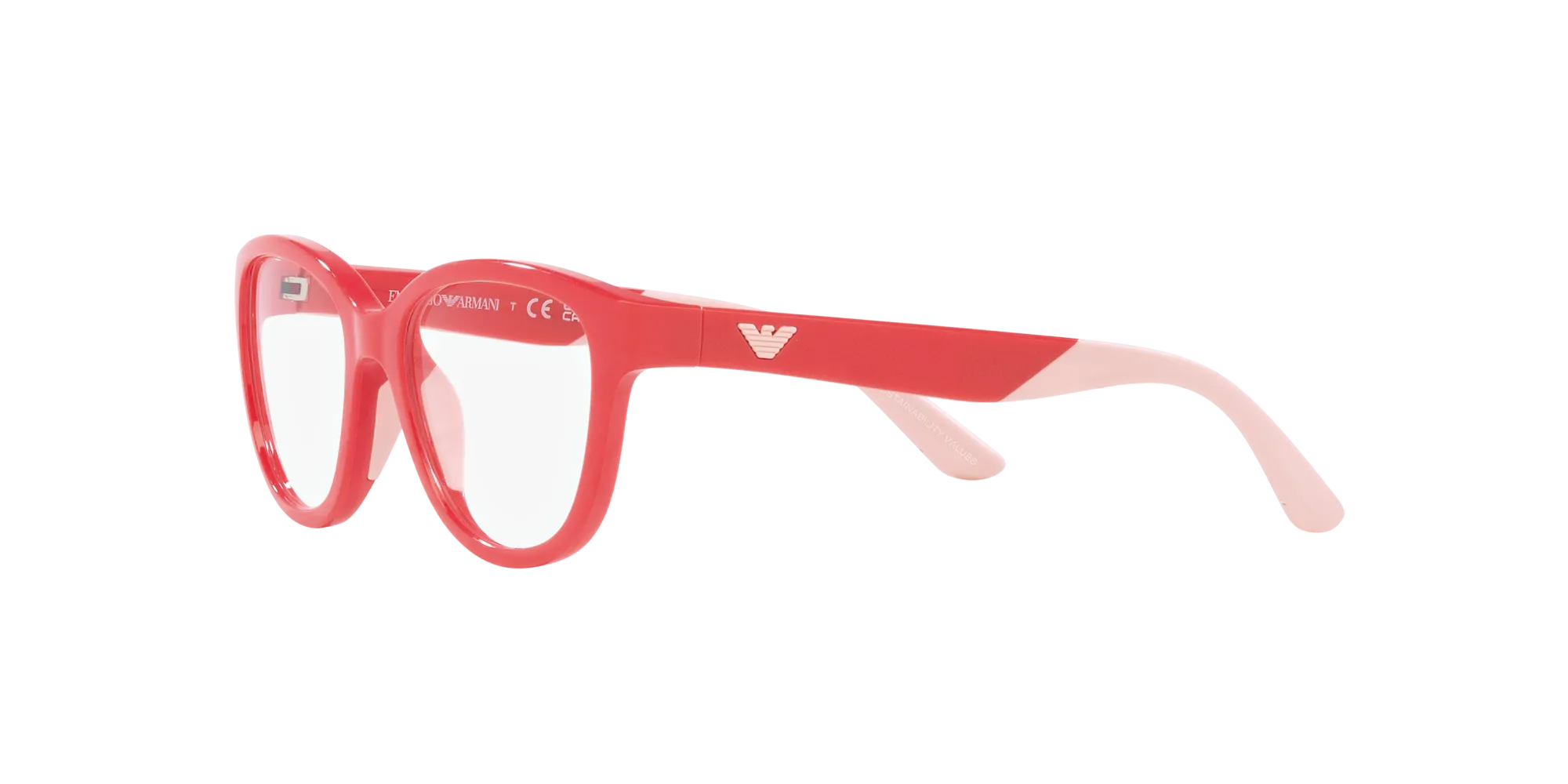 Emporio Armani EK3002 5380 Montature da vista Iniettato Rosa Cat Eye Normale - immagine 4
