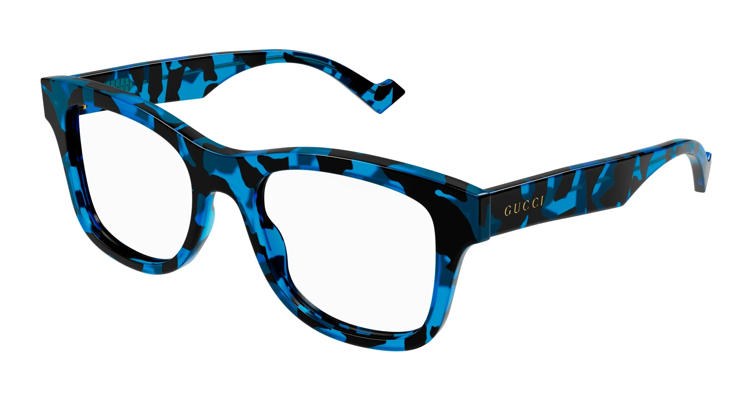 Gucci GG1332O 006 Montature da vista Acetato Blu Squadrata - immagine 1