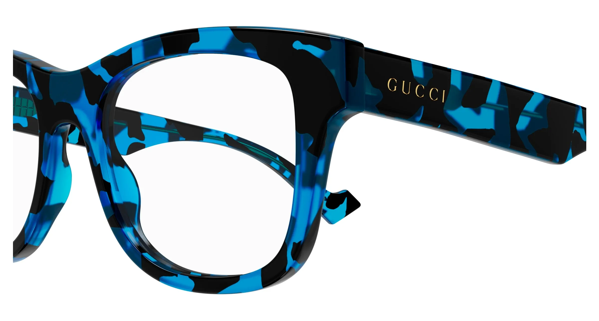 Gucci GG1332O 006 Montature da vista Acetato Blu Squadrata - immagine 3