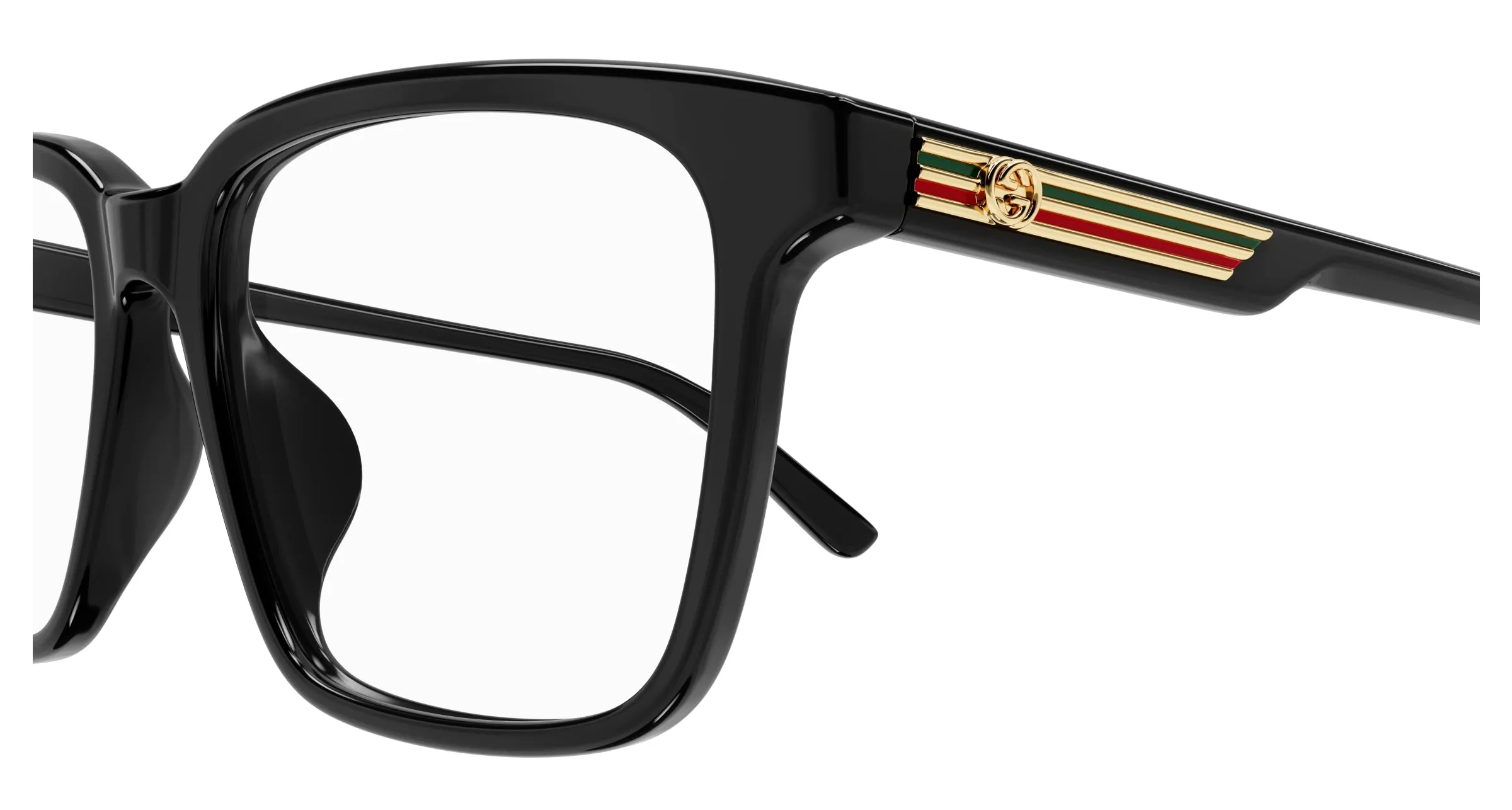 Gucci GG1293OA 001 Montature da vista Acetato Nero Squadrata - immagine 3
