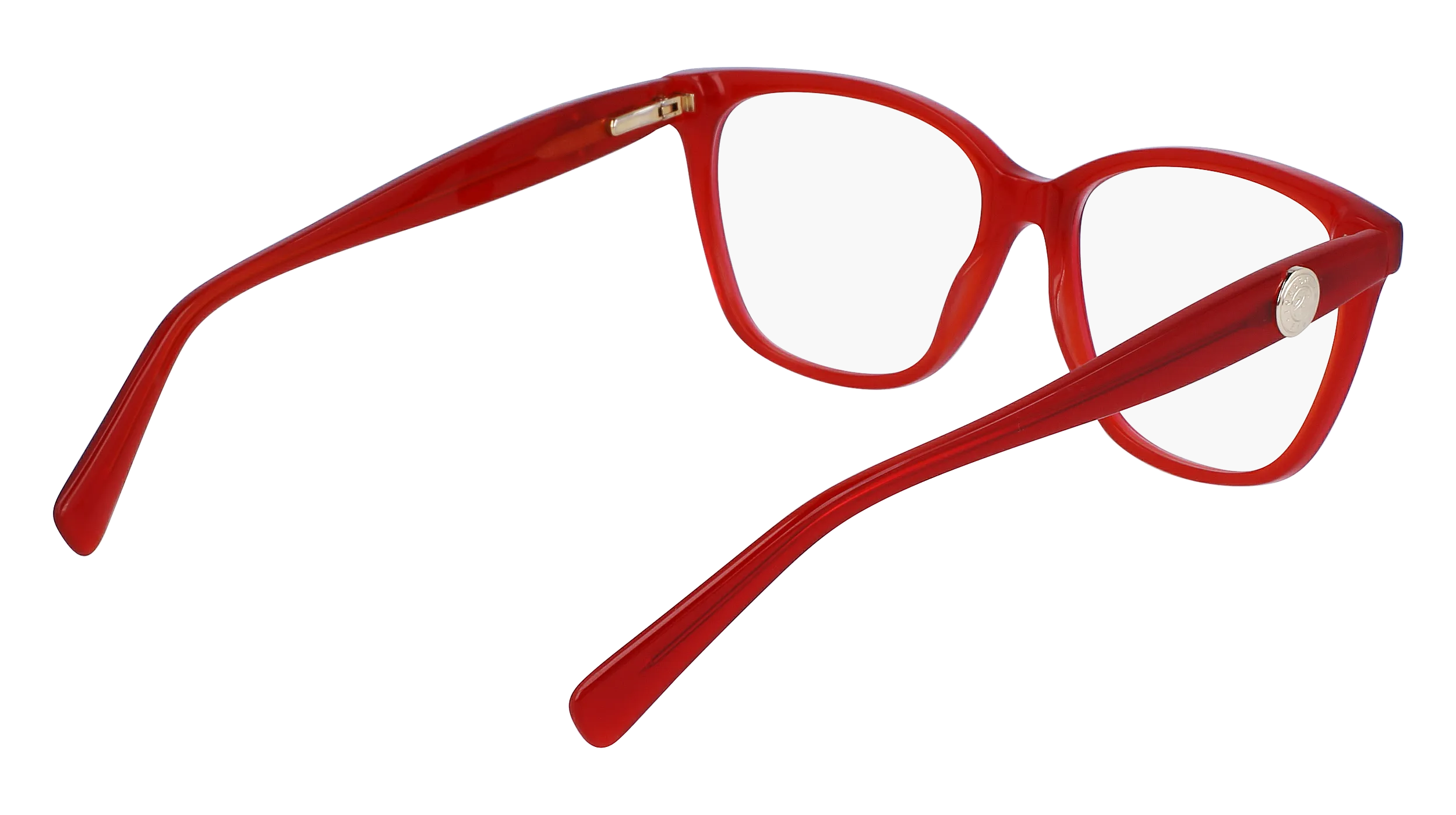 LONGCHAMP LO2715 600 Montature da vista Acetato Rosso Squadrata Normale Normale - immagine 4