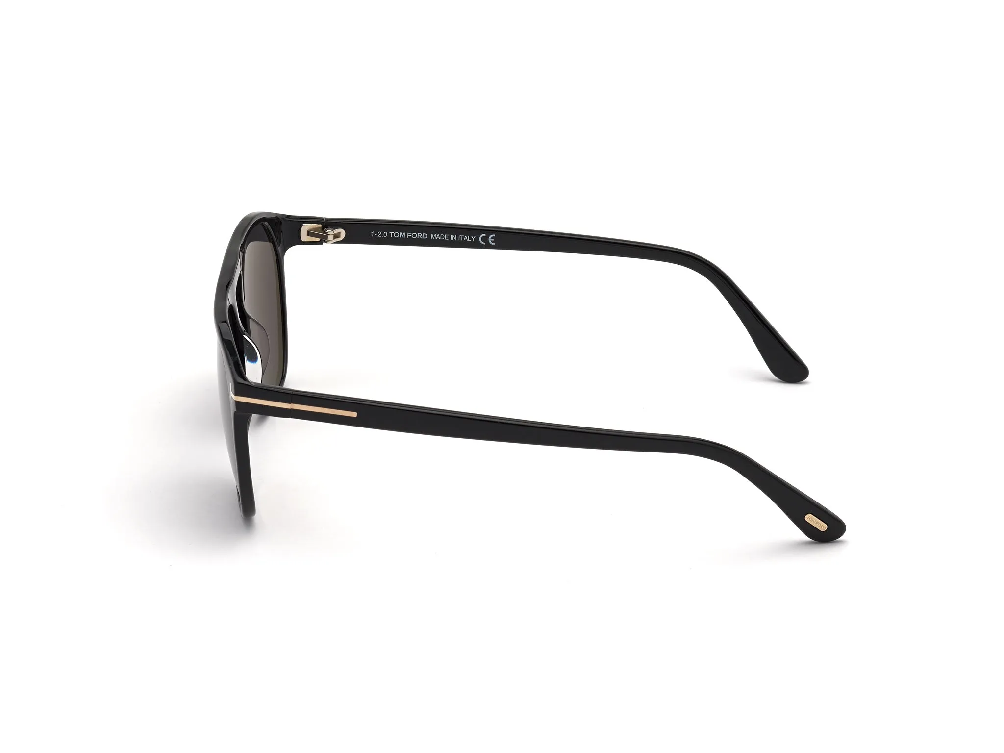 TOM FORD FT0835 JASPER-02 01A Occhiali da sole Acetato Nero Grigio Rotonda Normale - immagine 4