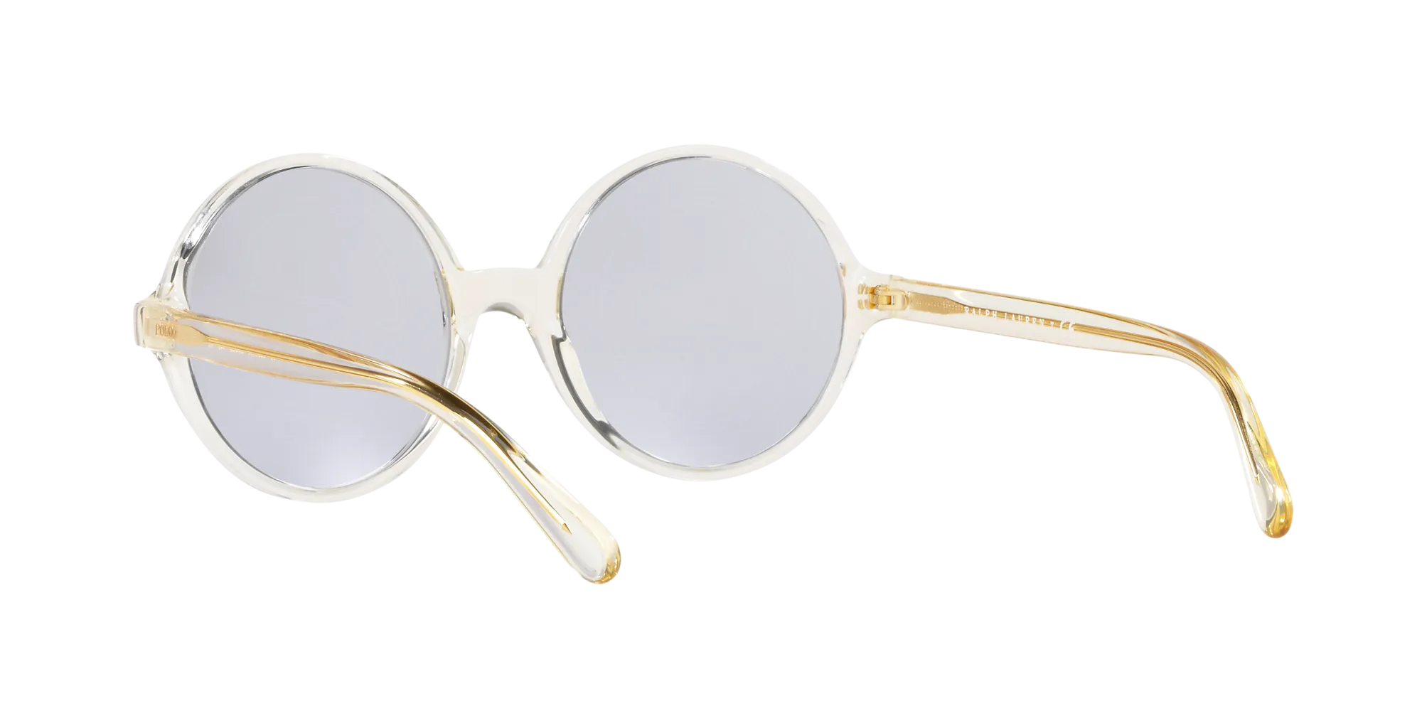 Polo Ralph Lauren PH4136 50341A Occhiali da sole Plastica Grigio chiaro Viola Rotonda - immagine 4