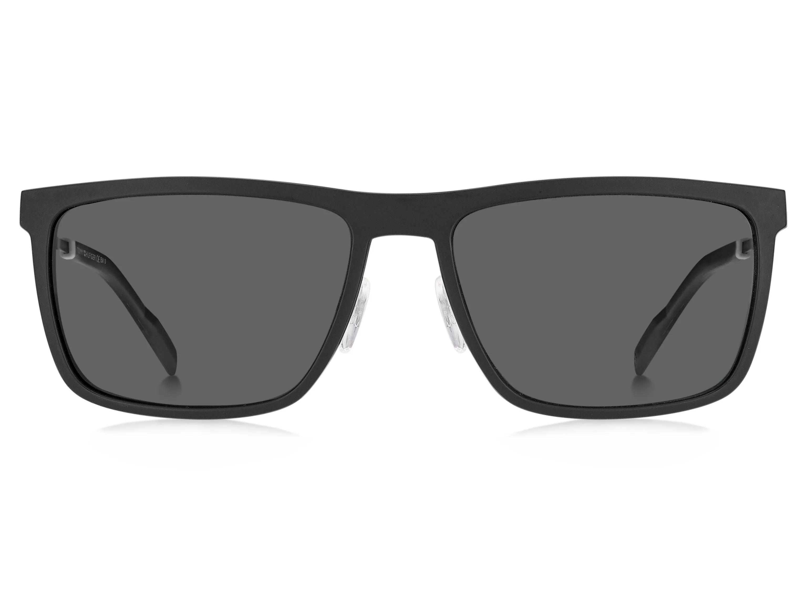 Tommy Hilfiger TH 1803/CS 003/M9 Occhiali da sole Acciaio Nero Grigio Squadrata Polarizzata Clip-on - immagine 2