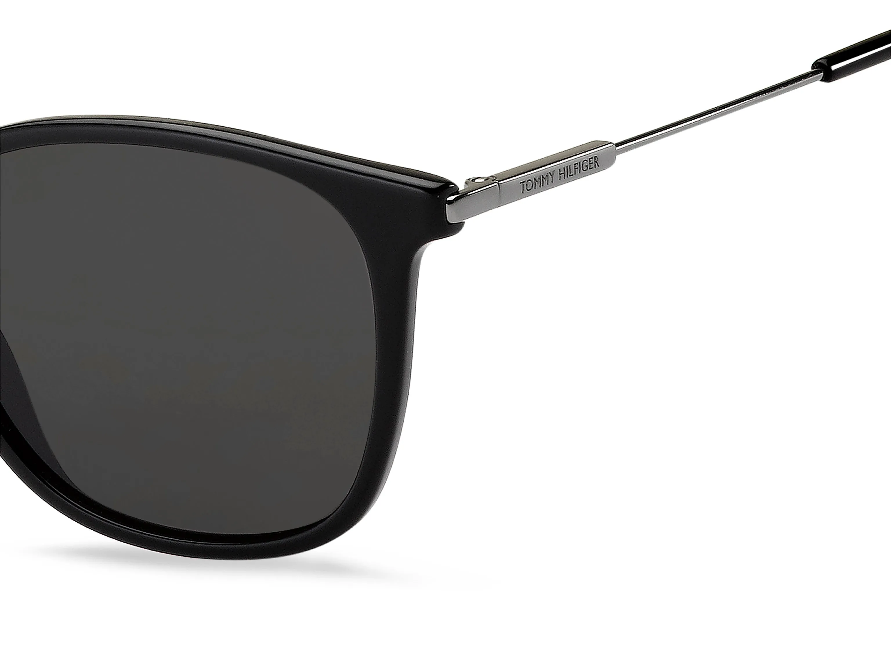 Tommy Hilfiger TH 1764/S 807/IR Occhiali da sole Acetato Nero Grigio Rotonda Normale - immagine 3