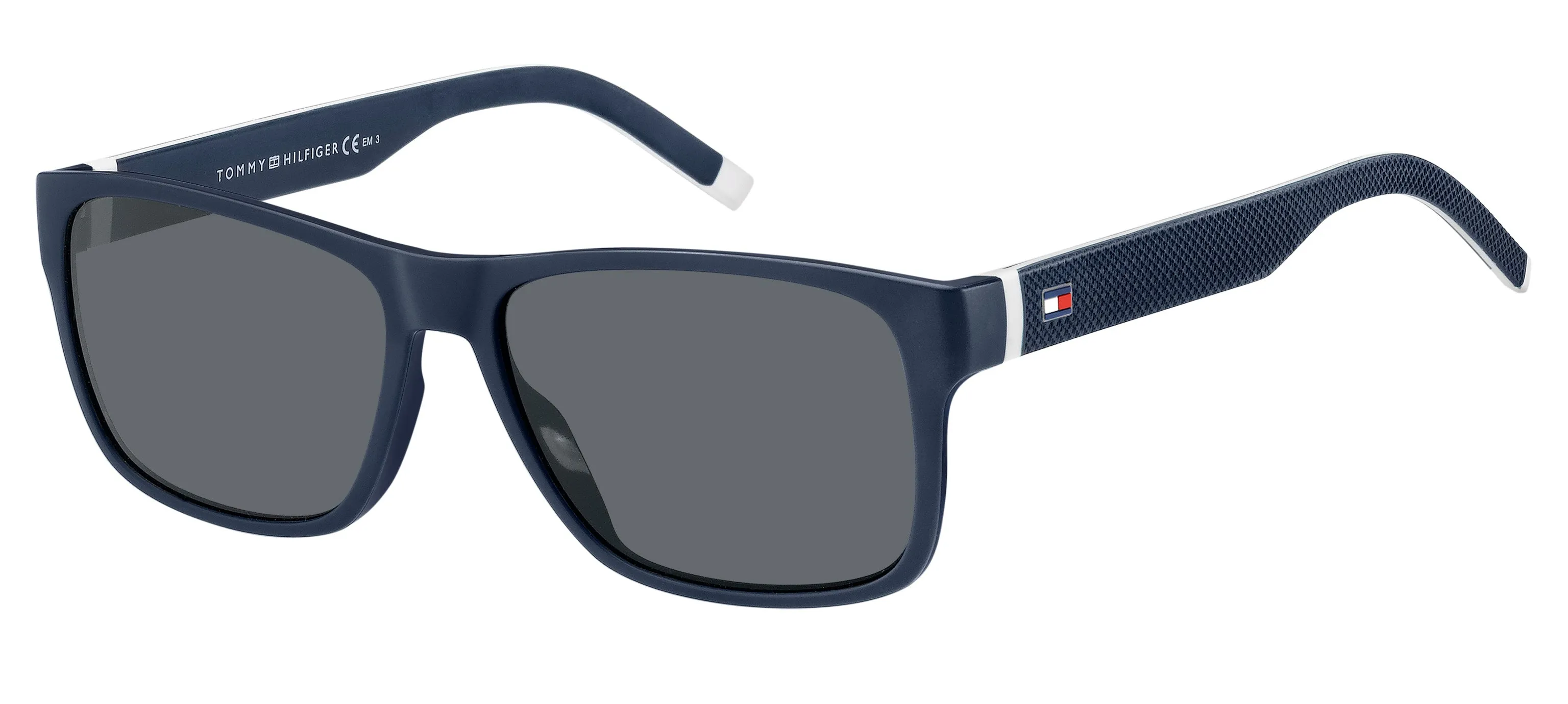 Tommy Hilfiger TH 1718/S 0JU/IR Occhiali da sole Plastica Blu Grigio Squadrata - immagine 1