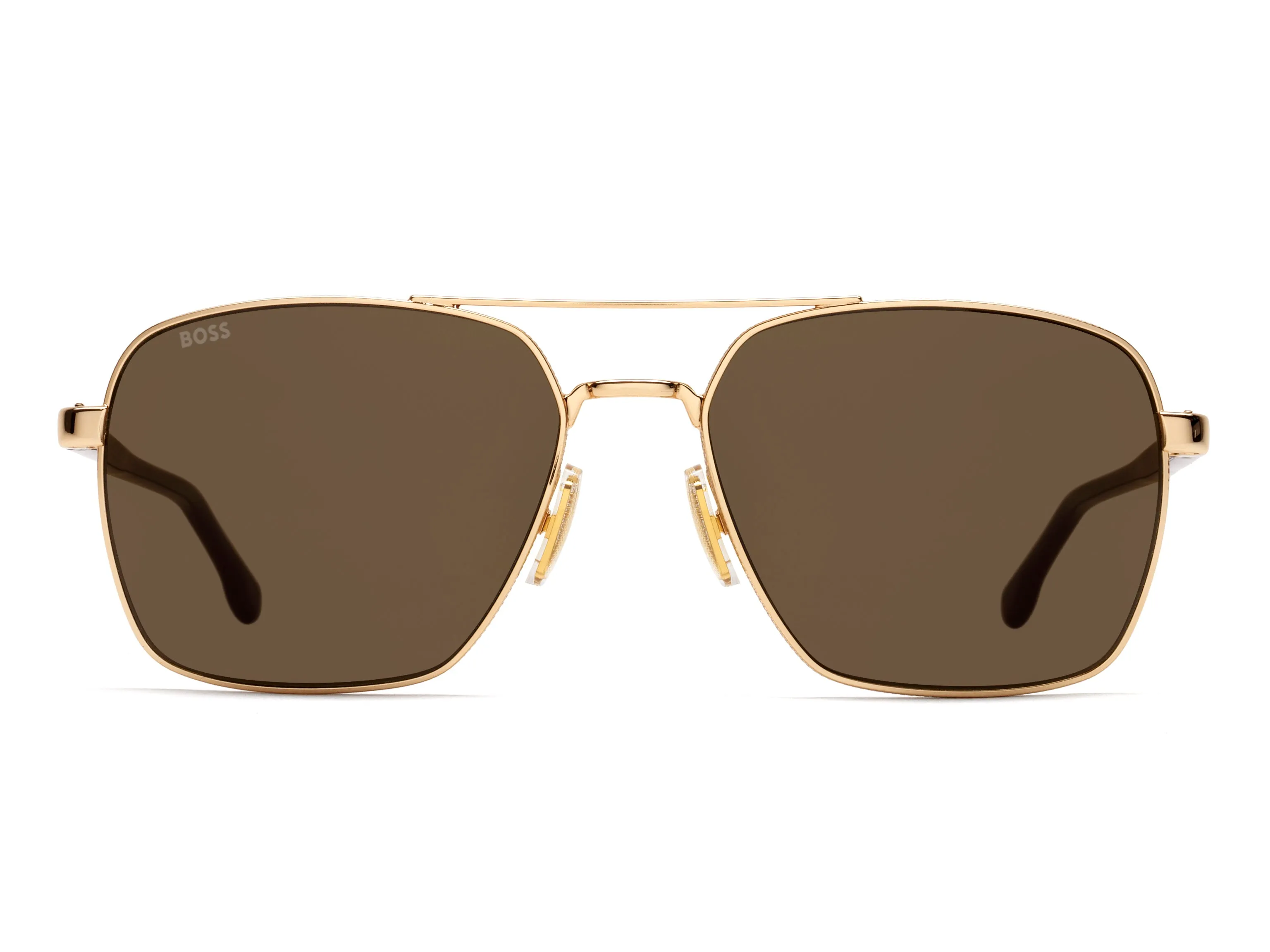 Hugo Boss BOSS 1045/S/IT 000/70 Occhiali da sole Metallo Oro Marrone Squadrata Normale - immagine 2