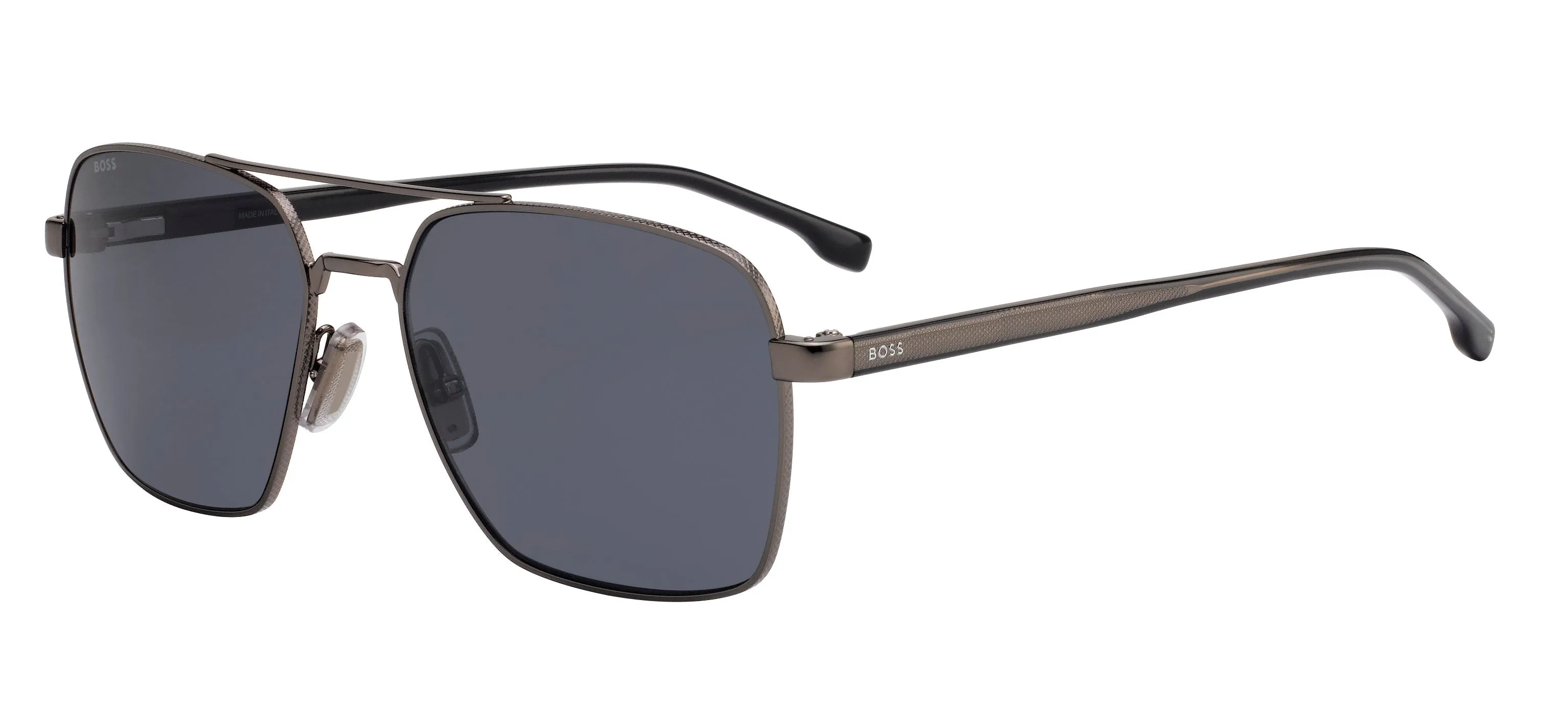 Hugo Boss BOSS 1045/S/IT V81/IR Occhiali da sole Metallo Grigio Grigio Squadrata Normale - immagine 1