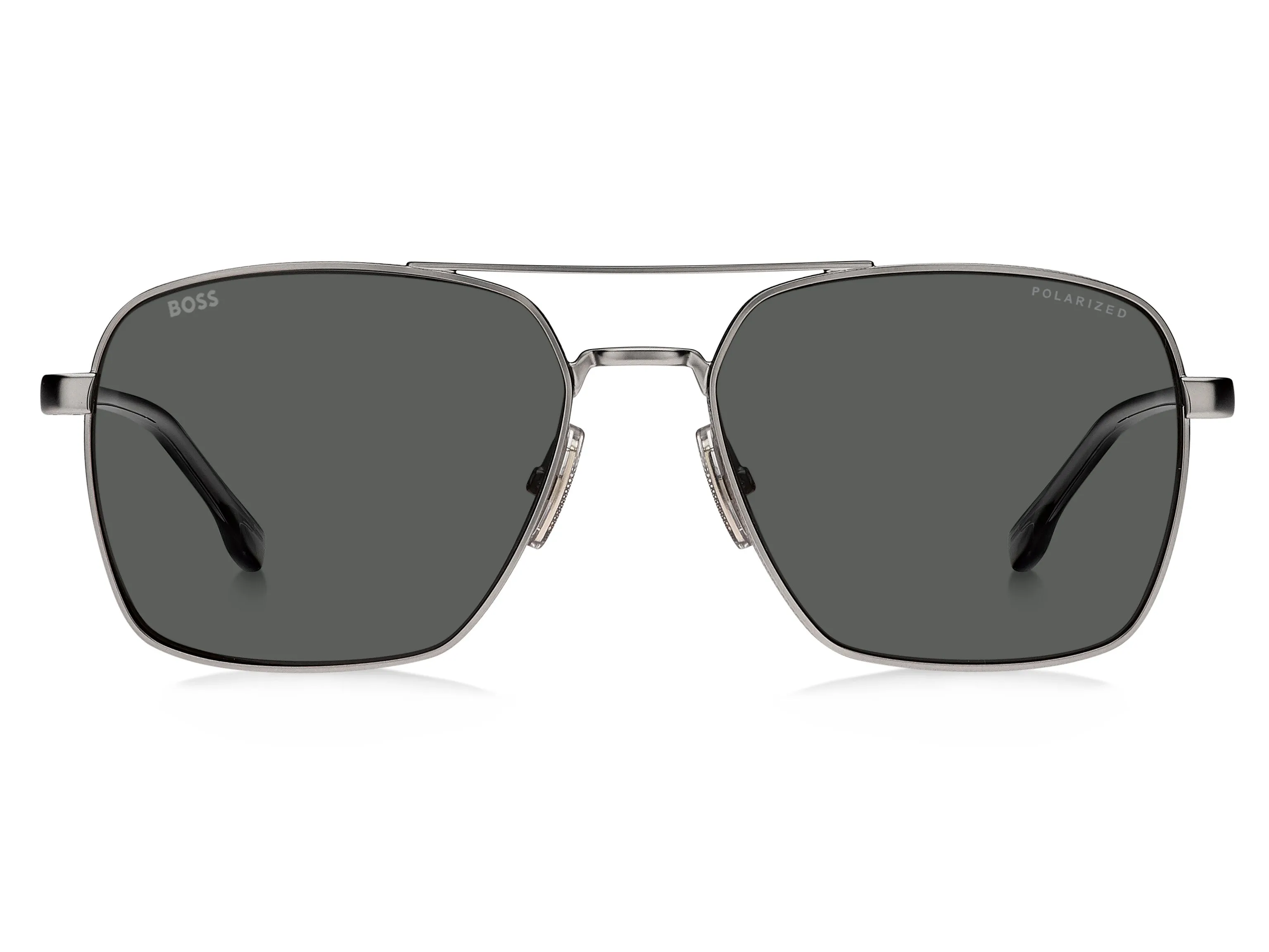 Hugo Boss BOSS 1045/S/IT R81/M9 Occhiali da sole Metallo Grigio Grigio Squadrata Polarizzata - immagine 2