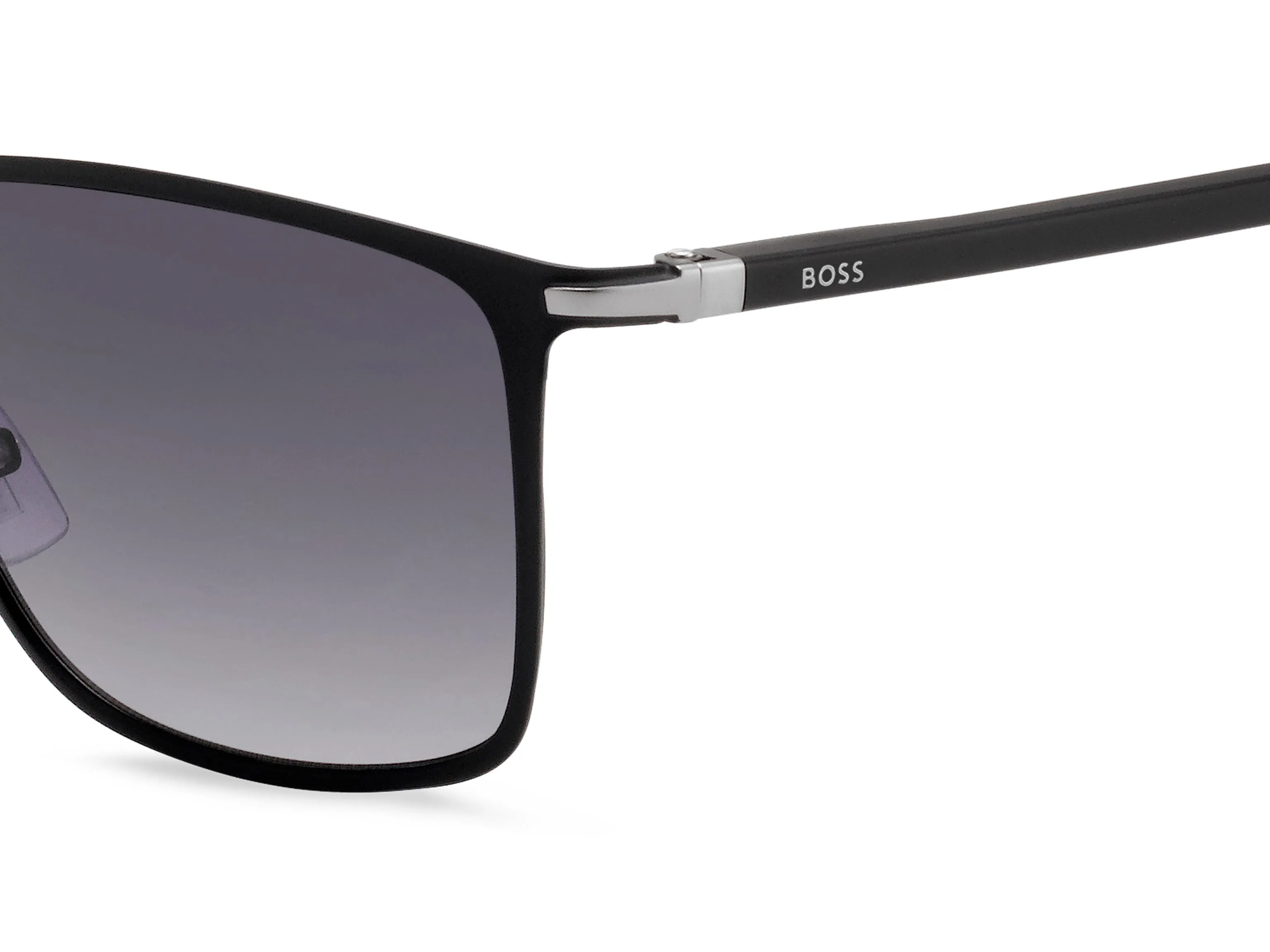 Hugo Boss BOSS 1004/S/IT 003/9O Occhiali da sole Metallo Nero-opaco Grigio Squadrata Normale Sfumato - immagine 3