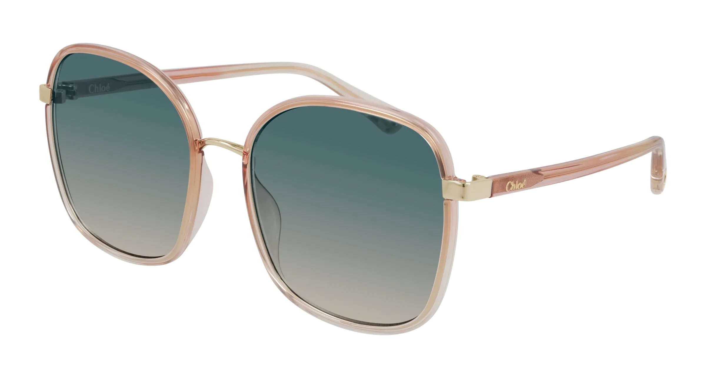Chloé CH0031S 004 Occhiali da sole Iniettato Arancione Squadrata Sfumato - immagine 1