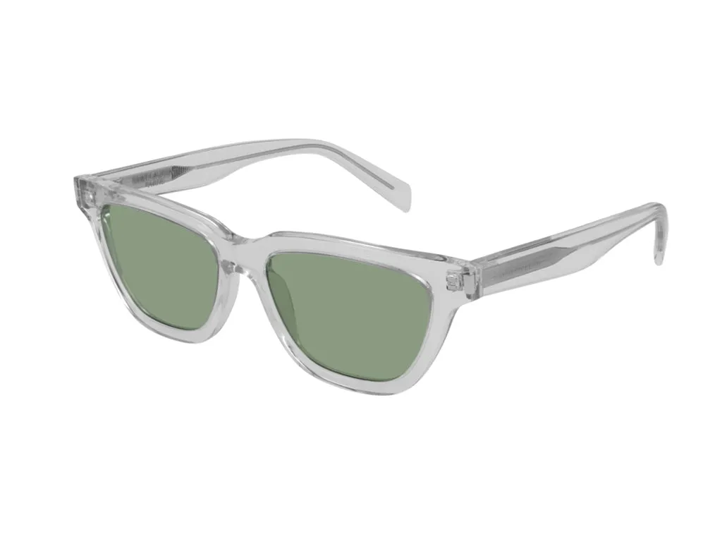 SAINT LAURENT Donna SL 462 SULPICE 006 Occhiali da sole Acetato Cristallo Verde Cat Eye Normale - immagine 1
