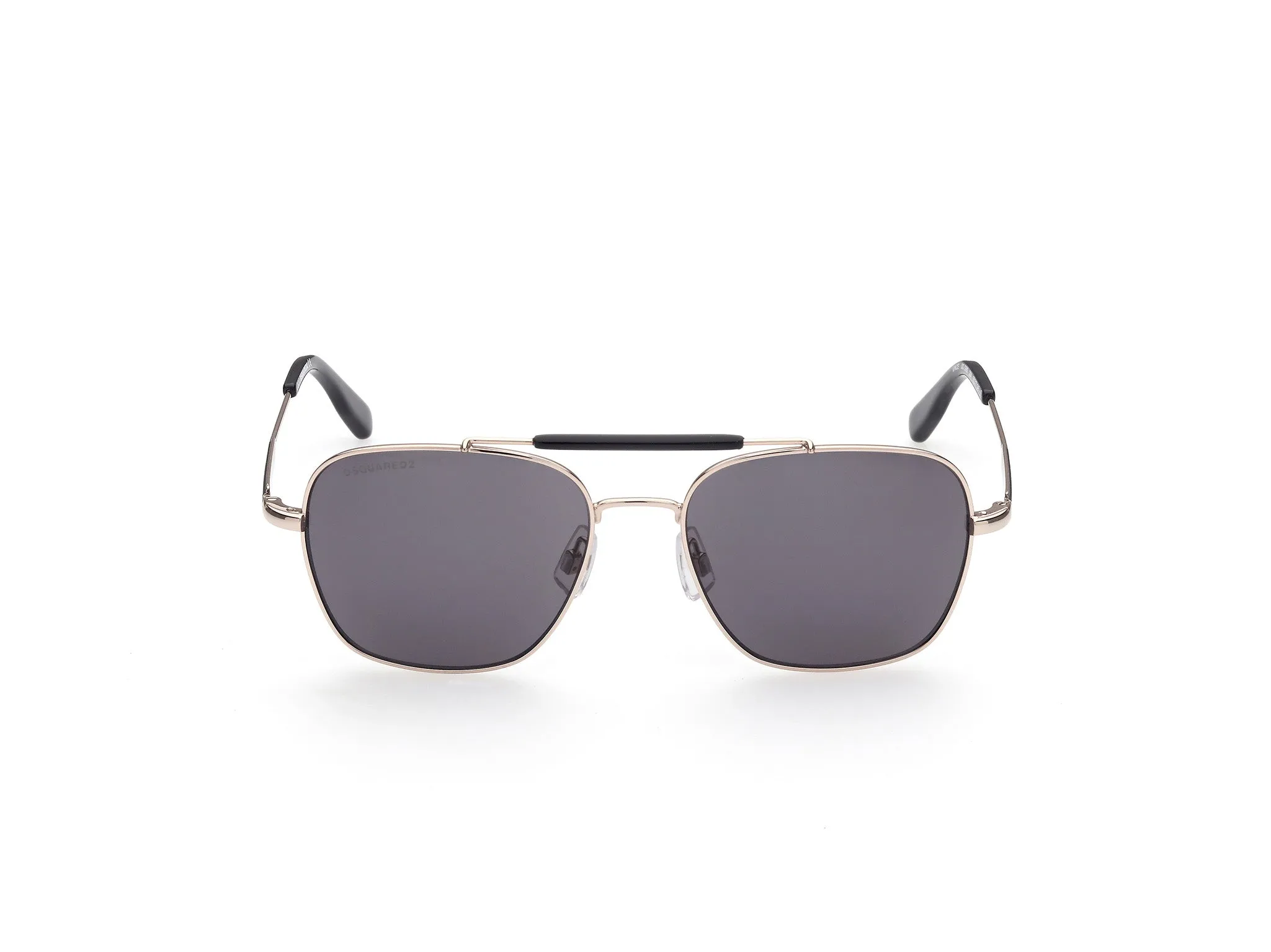 Dsquared2 DQ0380 Vince 28A Occhiali da sole outlet Metallo Oro Grigio Squadrata Normale - immagine 2