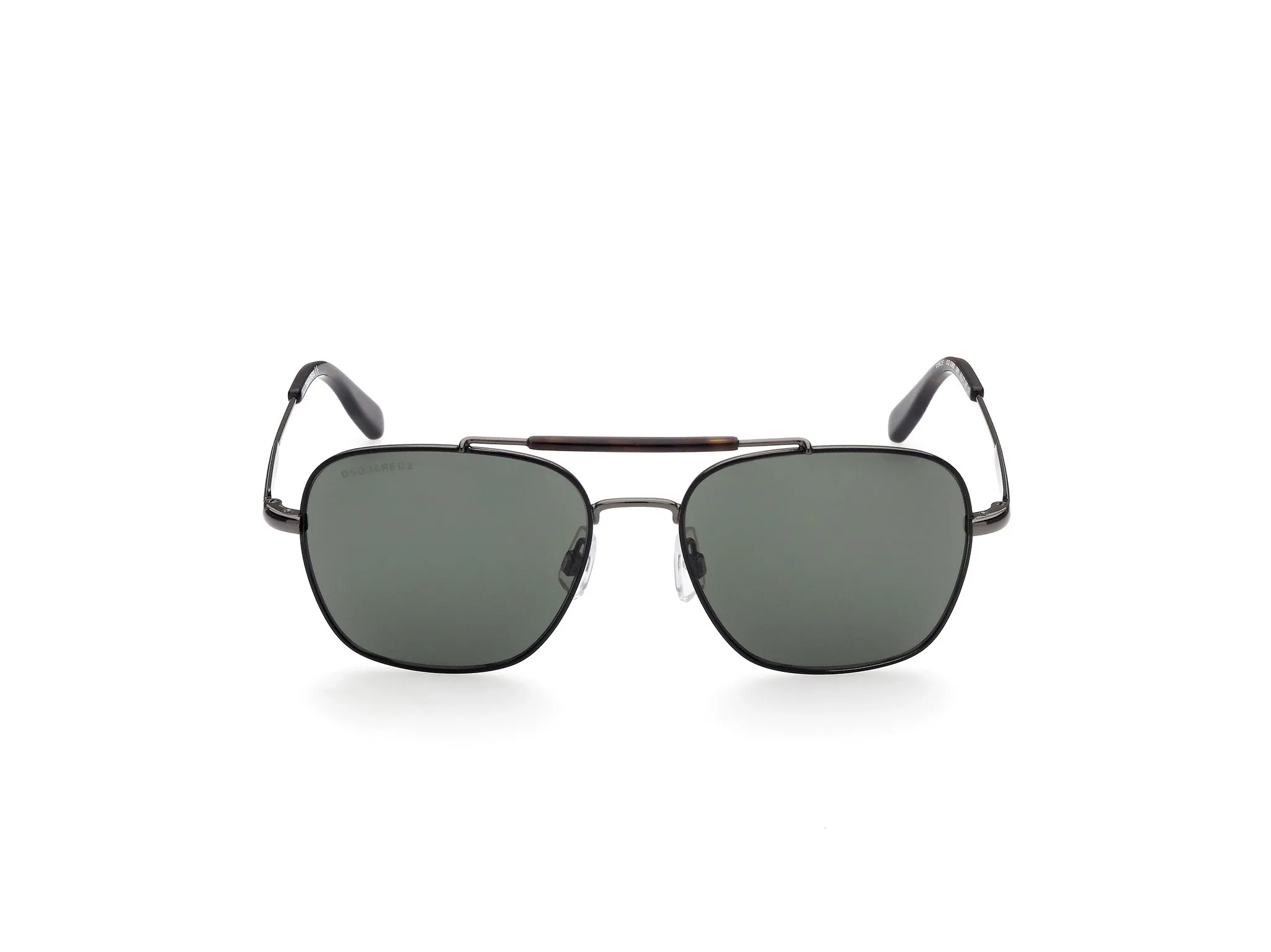 Dsquared2 DQ0380 Vince 08N Occhiali da sole outlet Metallo Grigio Verde Squadrata Normale - immagine 2