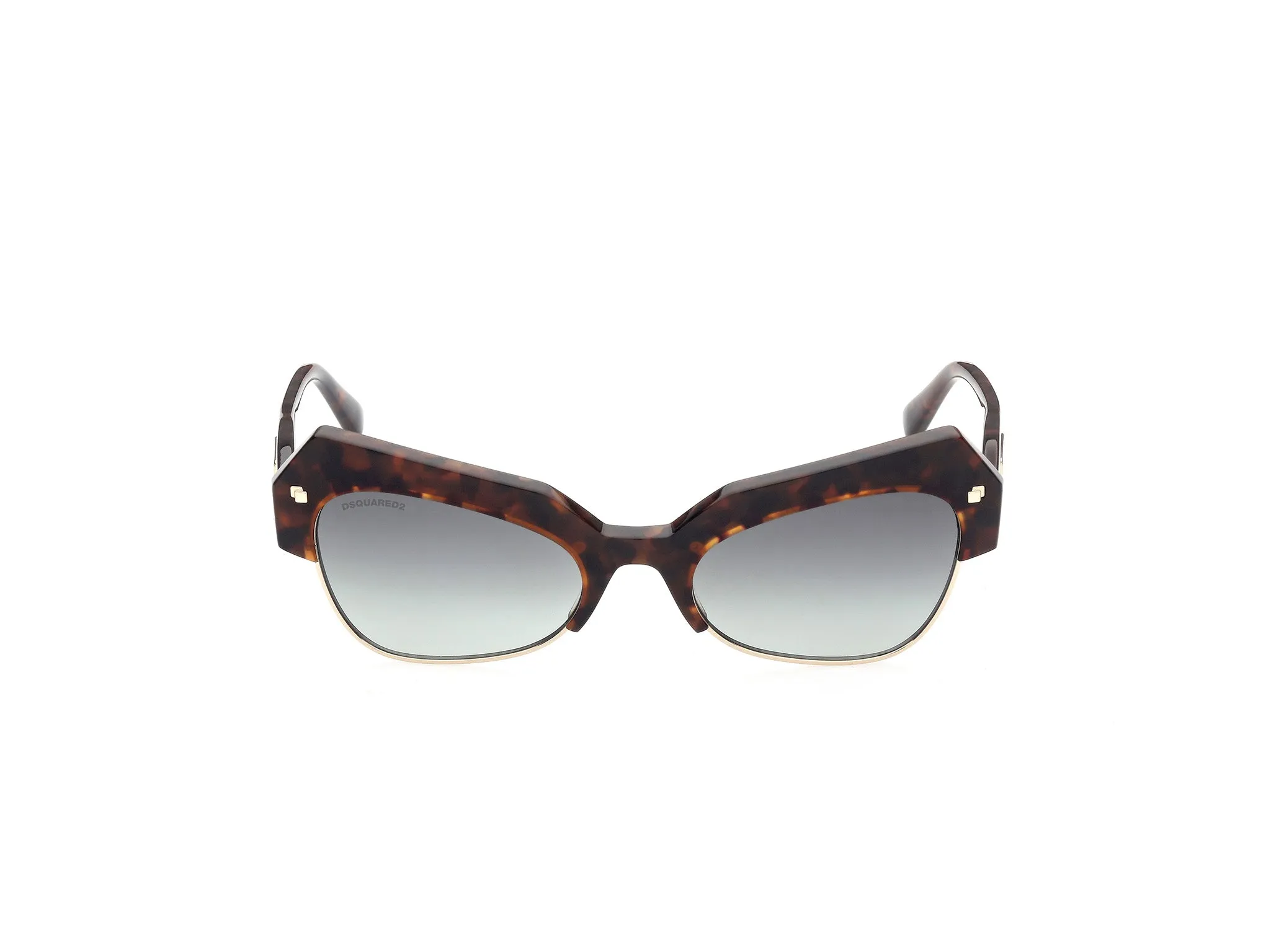 Dsquared2 DQ0367 Dalia 52P Occhiali da sole outlet Acetato Havana Verde Geometrica Normale Sfumato - immagine 2