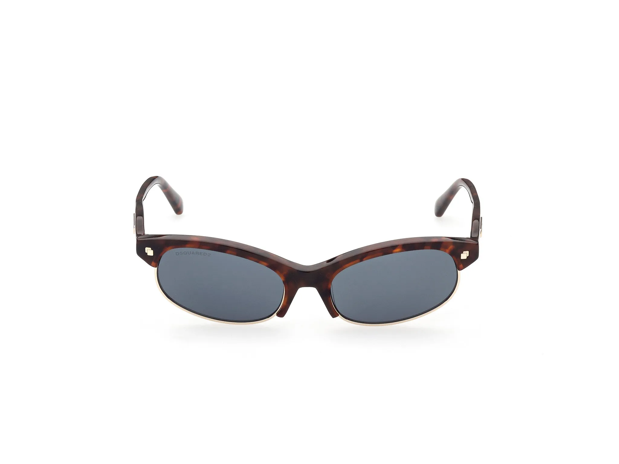 Dsquared2 DQ0368 Freddy 52N Occhiali da sole outlet Acetato Havana Verde Rotonda Normale - immagine 2
