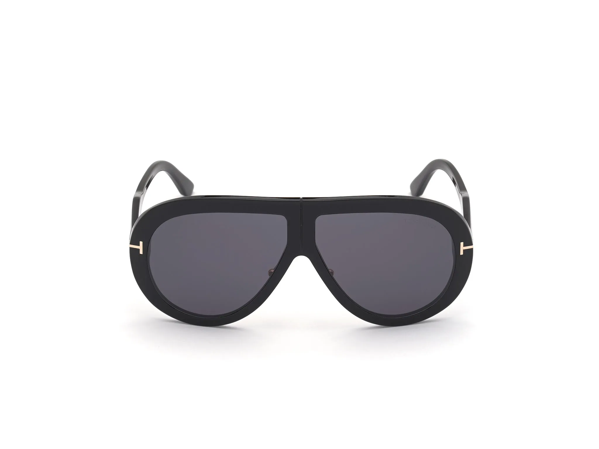 TOM FORD FT0836 TROY 01A Occhiali da sole Acetato Nero Grigio Pilot Normale - immagine 3